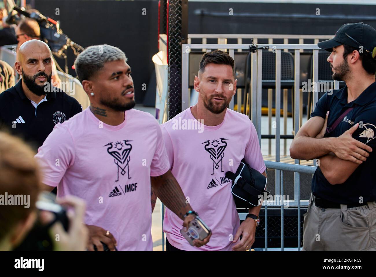 17-Josef Martínez d'Inter Miami, 10-Lionel Messi d'Inter Miami. Fort Lauderdale, FL, États-Unis. 11 août 2023. Crédit : Yaroslav Sabitov/YES Market Media/Alamy Live News Banque D'Images