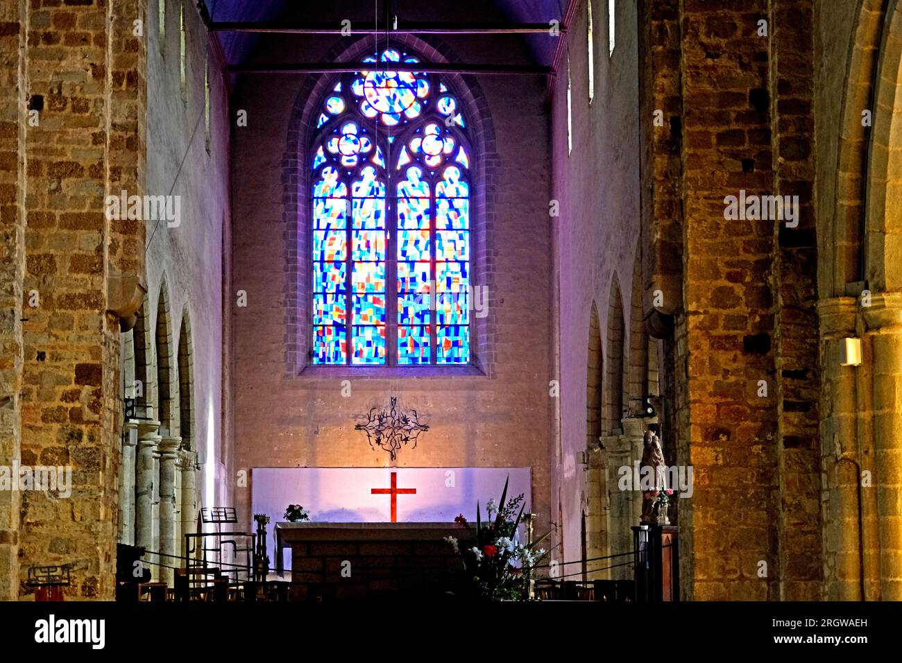 Notre Dame en Saint Melaine à Rennes France Banque D'Images