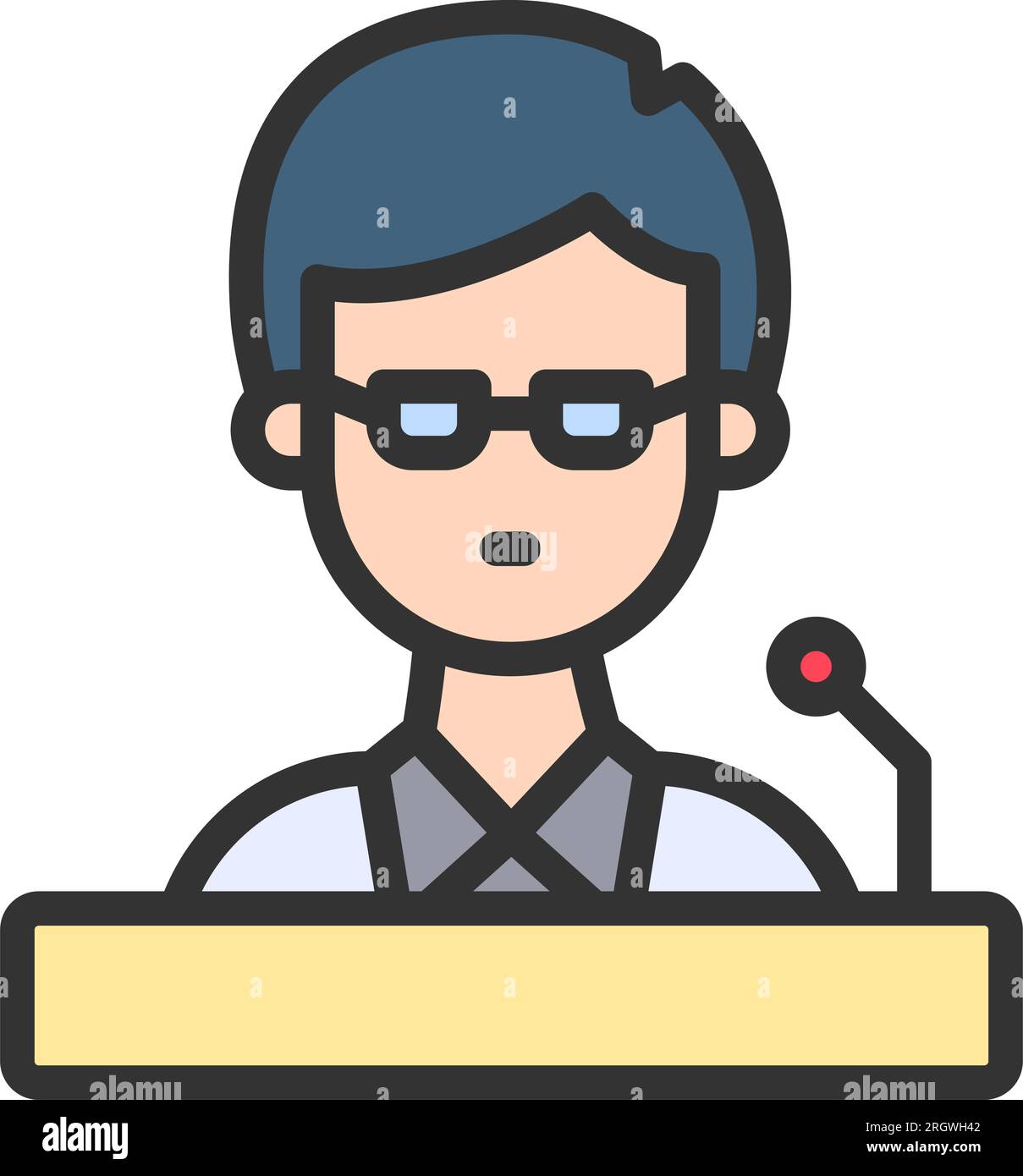 Image de l'icône Professeur. Illustration de Vecteur