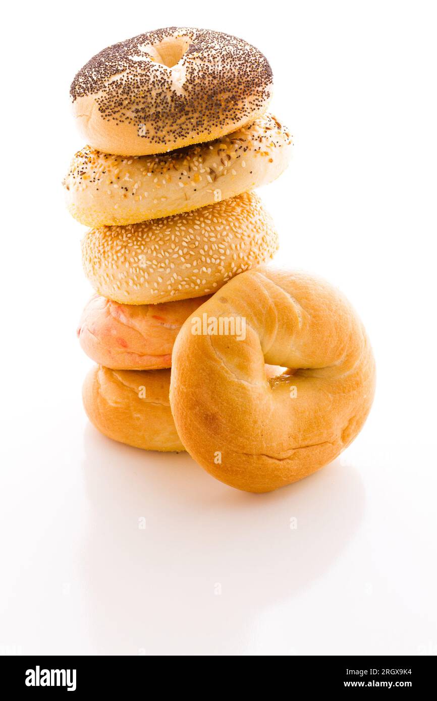 Bagels frais Banque D'Images
