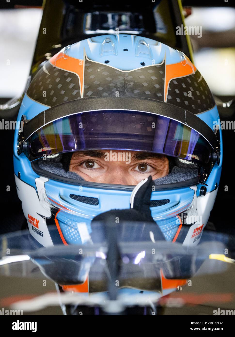 ASSEN - Nyck de Vries dans une voiture de Formule 2 avant un spectacle sur le circuit TT. L'ancien pilote de Formule 1 fait une démonstration lors du JACK'S Racing Day. ANP SEM VAN DER WAL crédit : ANP/Alamy Live News Banque D'Images
