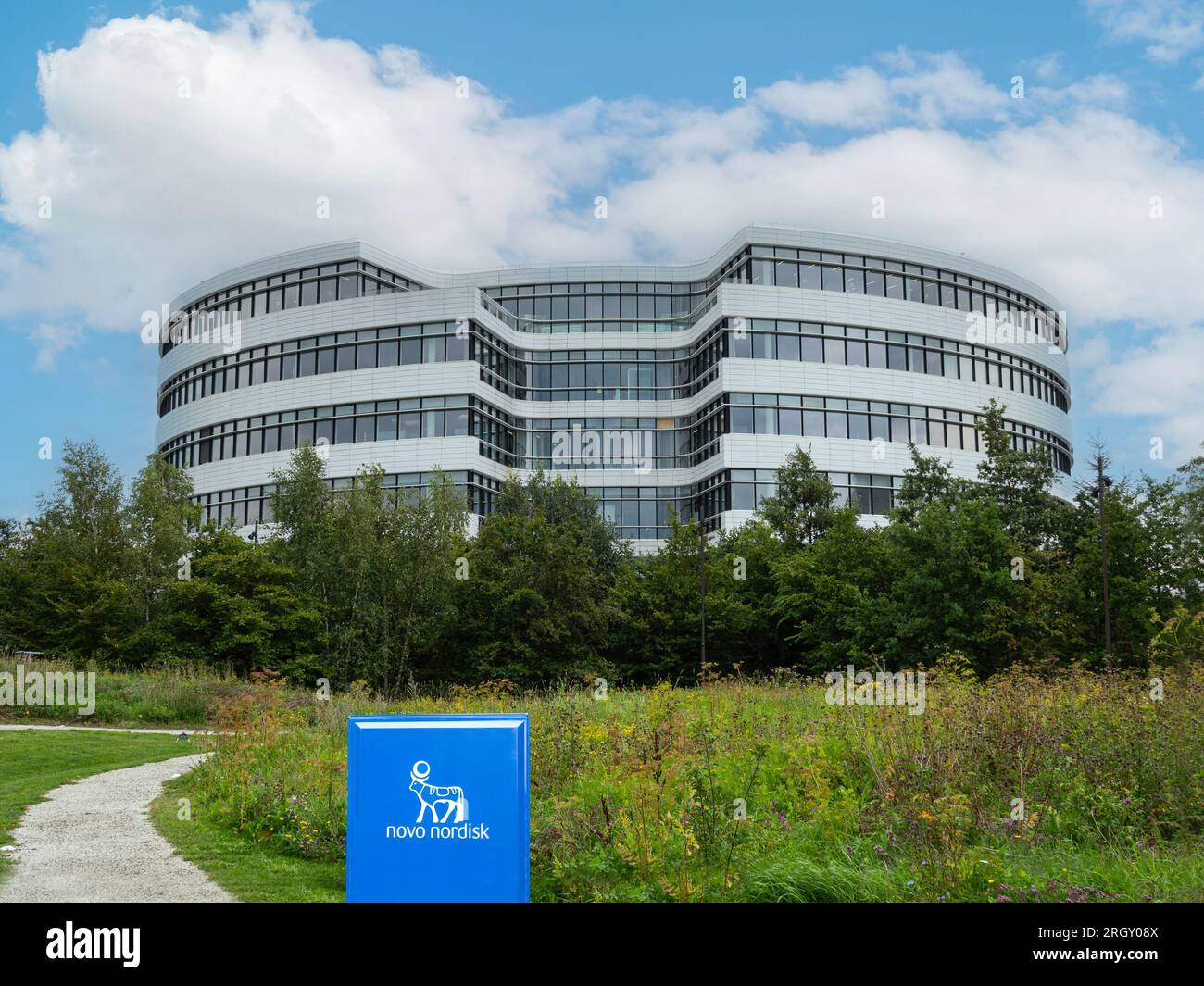 Siège social de Novo Nordisk. Une société pharmaceutique dont le siège est au Danemark. Copenhague, Danemark - 12 août 2023. Banque D'Images