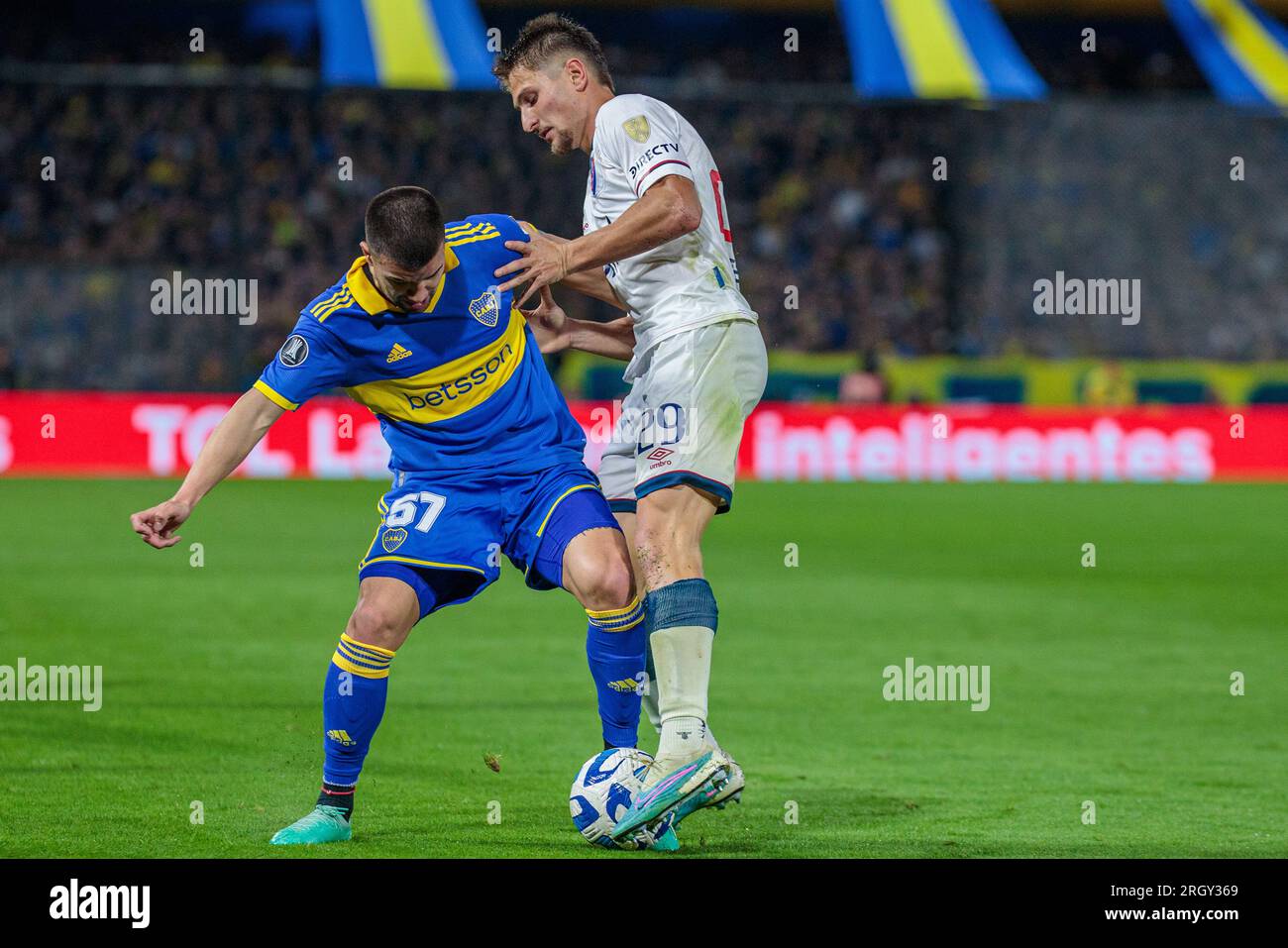 Joueur de Boca Juniors Banque D'Images