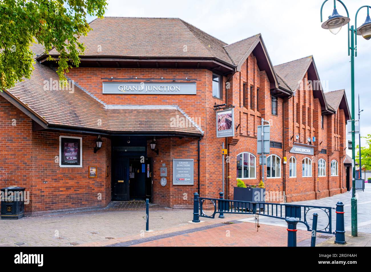 Grand Junction pub dans le centre-ville de Crewe Cheshire Royaume-Uni Banque D'Images