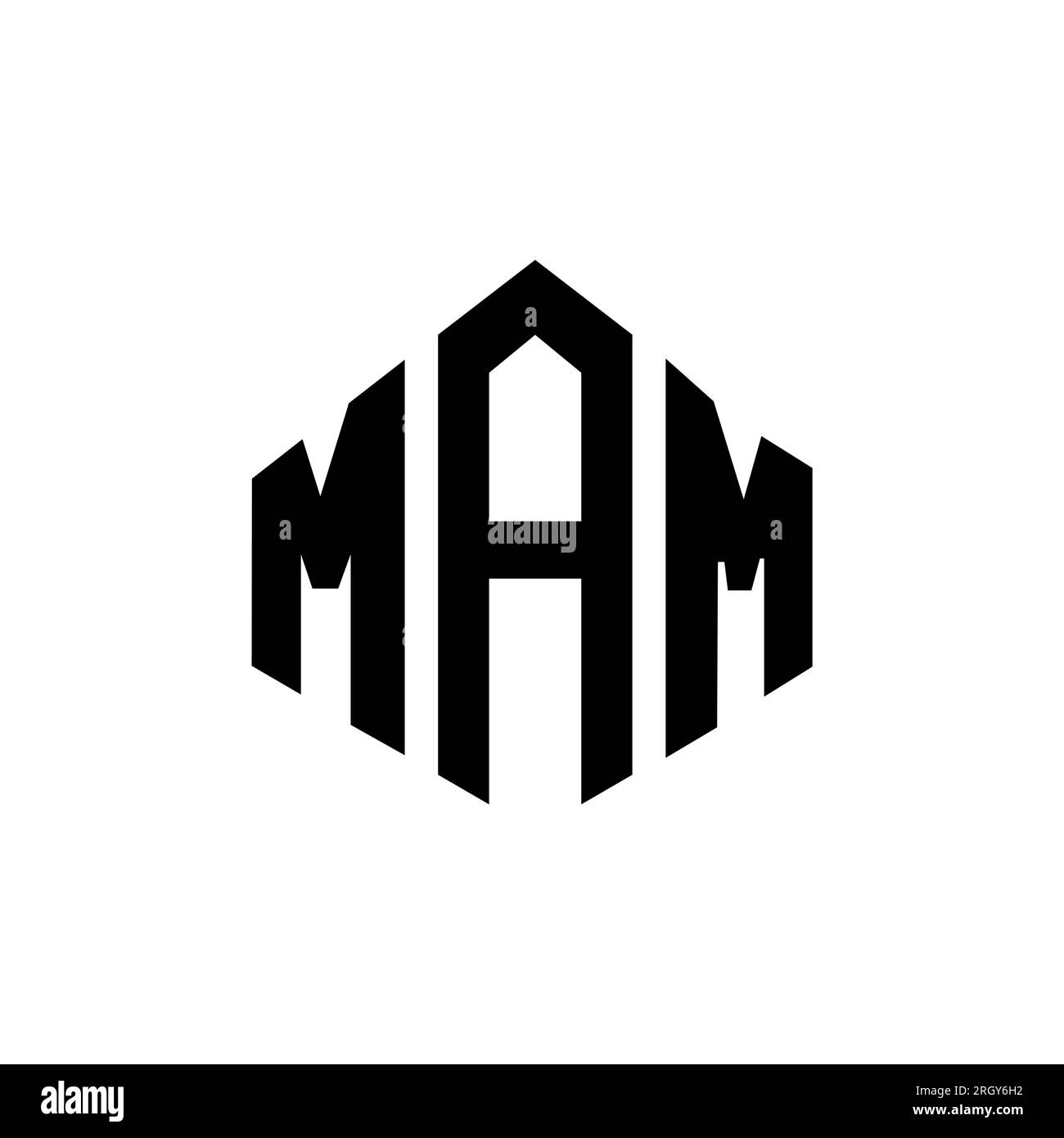 MAK, logo MAK, lettre MAK, polygone MAK, hexagone MAK, cube MAK, vecteur MAK, police MAK, conception de logo MAK, monogramme MAK, logo de la technologie MAK, symbole MAK, M. Illustration de Vecteur