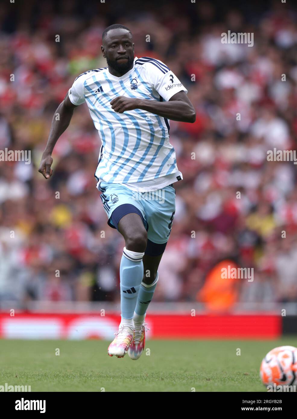 Londres, Royaume-Uni. 12 août 2023. Cheikhou Kouyate (NF) (NF) au match Arsenal contre Nottingham Forest EPL, au Emirates Stadium, Londres, Royaume-Uni, le 12 août 2023. Crédit : Paul Marriott/Alamy Live News Banque D'Images