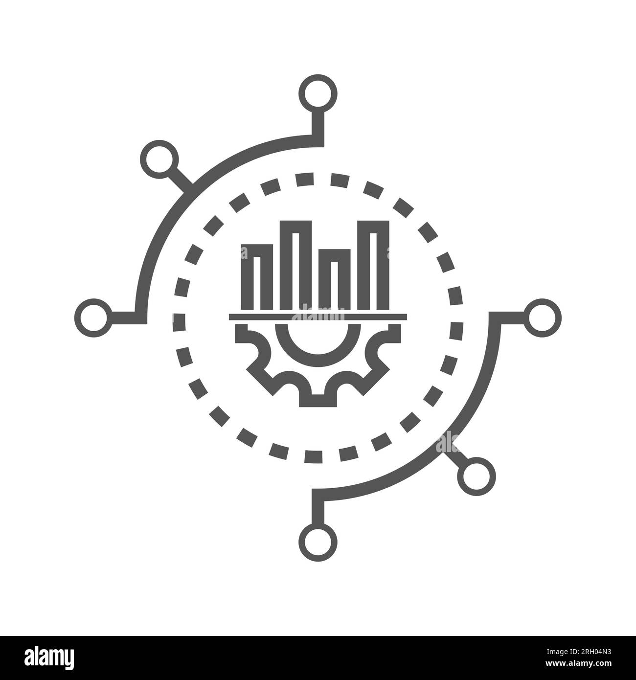 Graphique d'information analytique de données, analyse de données commerciales. Outils de Business Intelligence. SPE 10 Banque D'Images