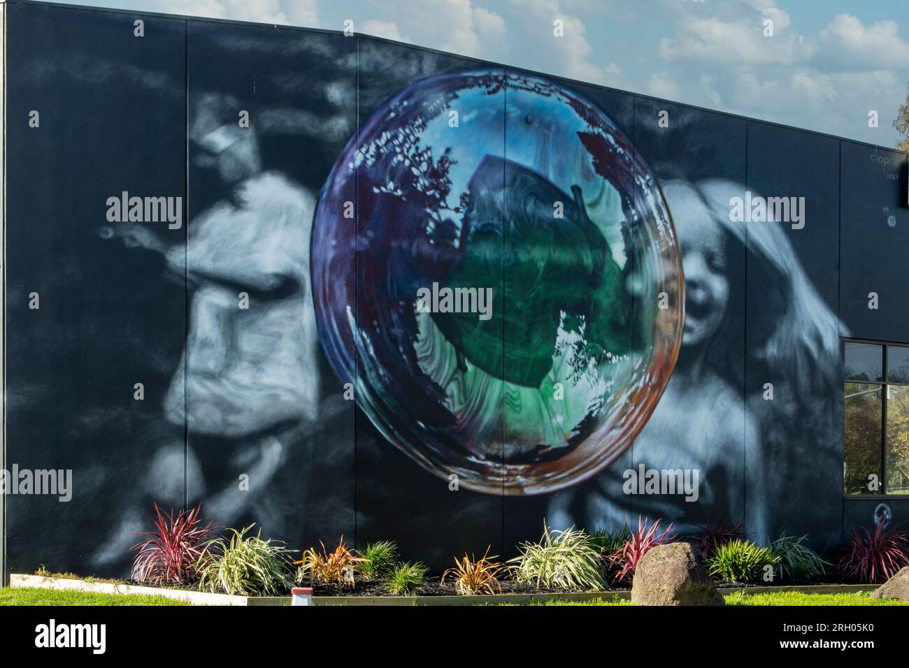 Bubble Street Art, Diamond Creek, Victoria, Australie Banque D'Images