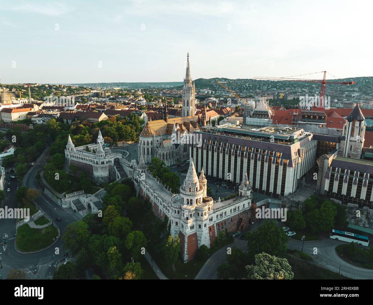 Vue aérienne de Budapest Banque D'Images