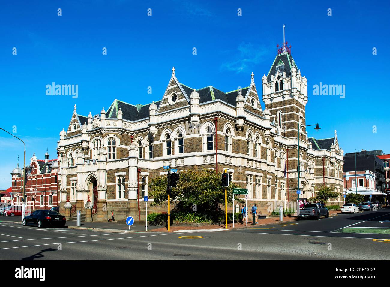 Dunedin High and District court Building, Dunedin, Otago District, South Island, Nouvelle-Zélande Banque D'Images