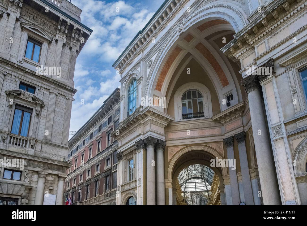 Milan, en Italie, la galerie Vittorio Emanuel, dans le centre historique Banque D'Images
