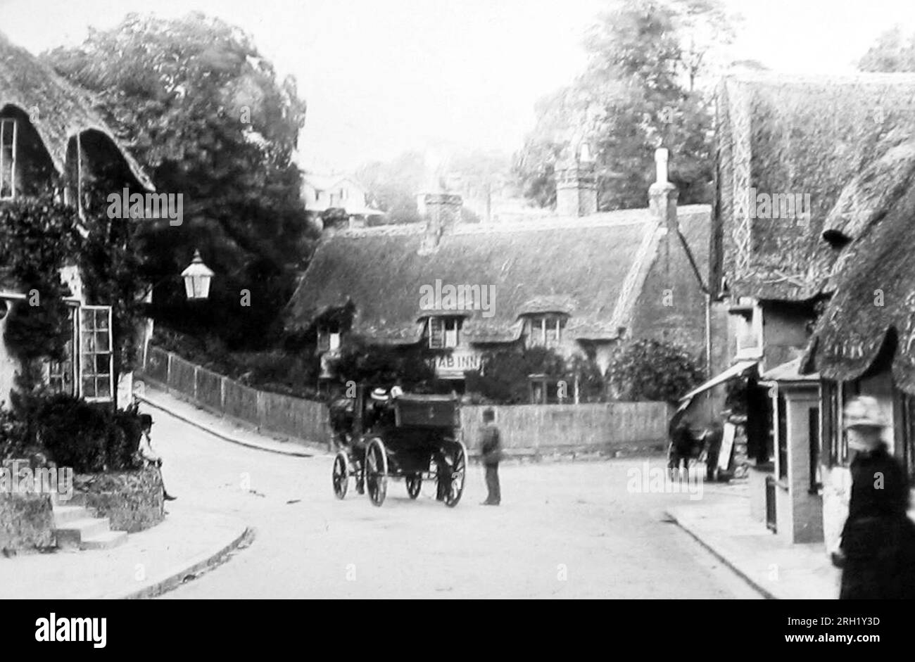 Pub Crab and Lobster, Shanklin, île de Wight, époque victorienne Banque D'Images