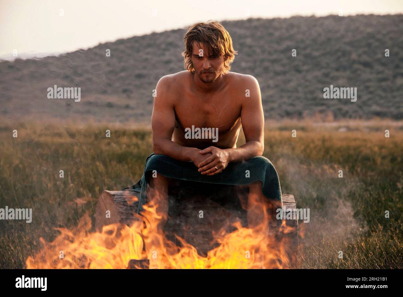 LUKE GRIMES À YELLOWSTONE (2018), DIRIGÉ PAR GUY FERLAND, JOHN DAHL, STEPHEN T. KAY ET TAYLOR SHERIDAN.Crédit: LINSON ENTERTAINMENT / Album Banque D'Images