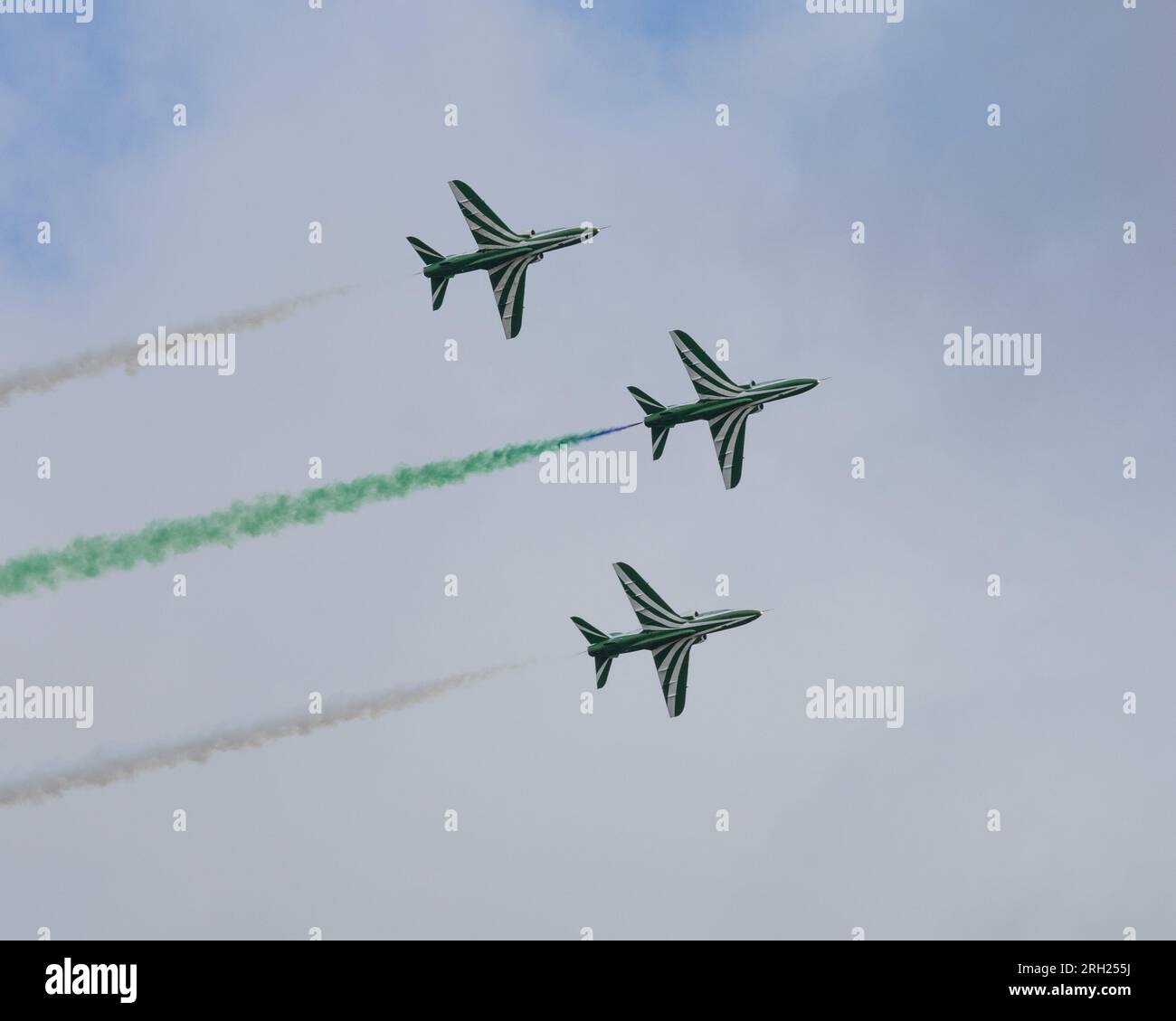 Équipe de voltige de formation de la Royal Saudi Air Force au Royal International Air Tattoo de 2023 Banque D'Images