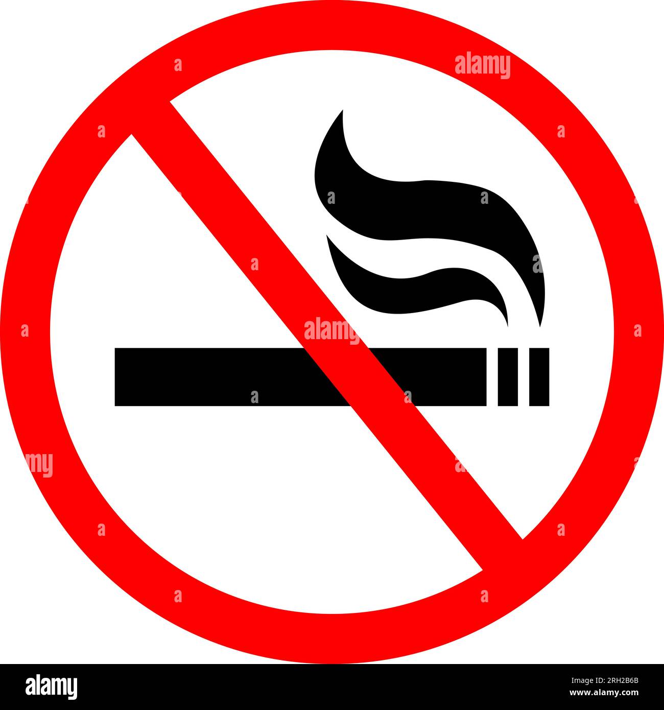Danger ! Panneau interdit de fumer, ne pas fumer. Sensibilisation à la dépendance à la cigarette.Vector icônes plates avec fond blanc dessin animé EPS10 illustration Illustration de Vecteur