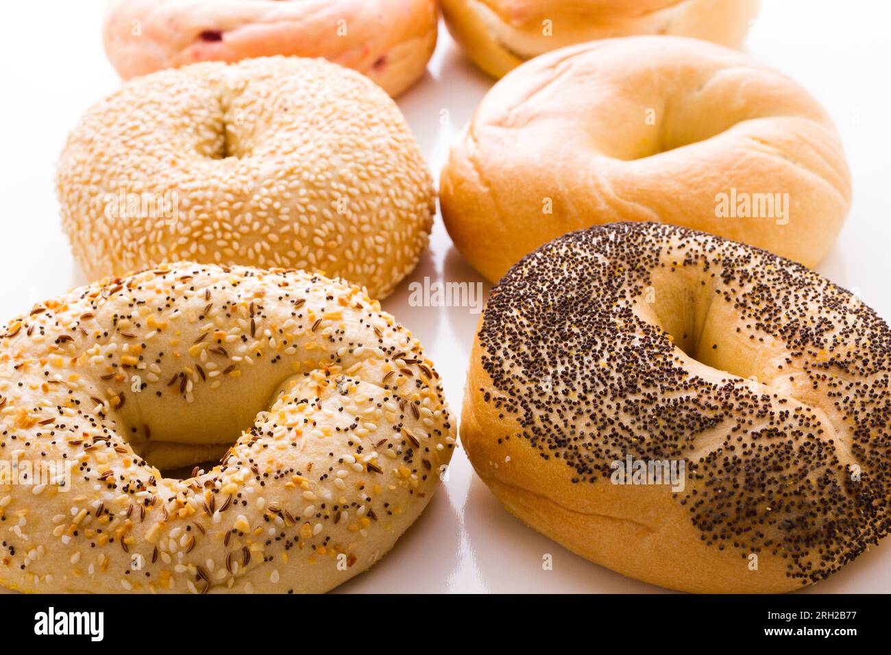Bagels frais Banque D'Images