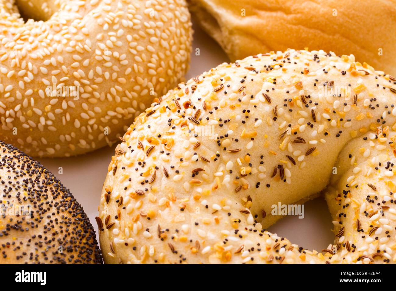 Bagels frais Banque D'Images