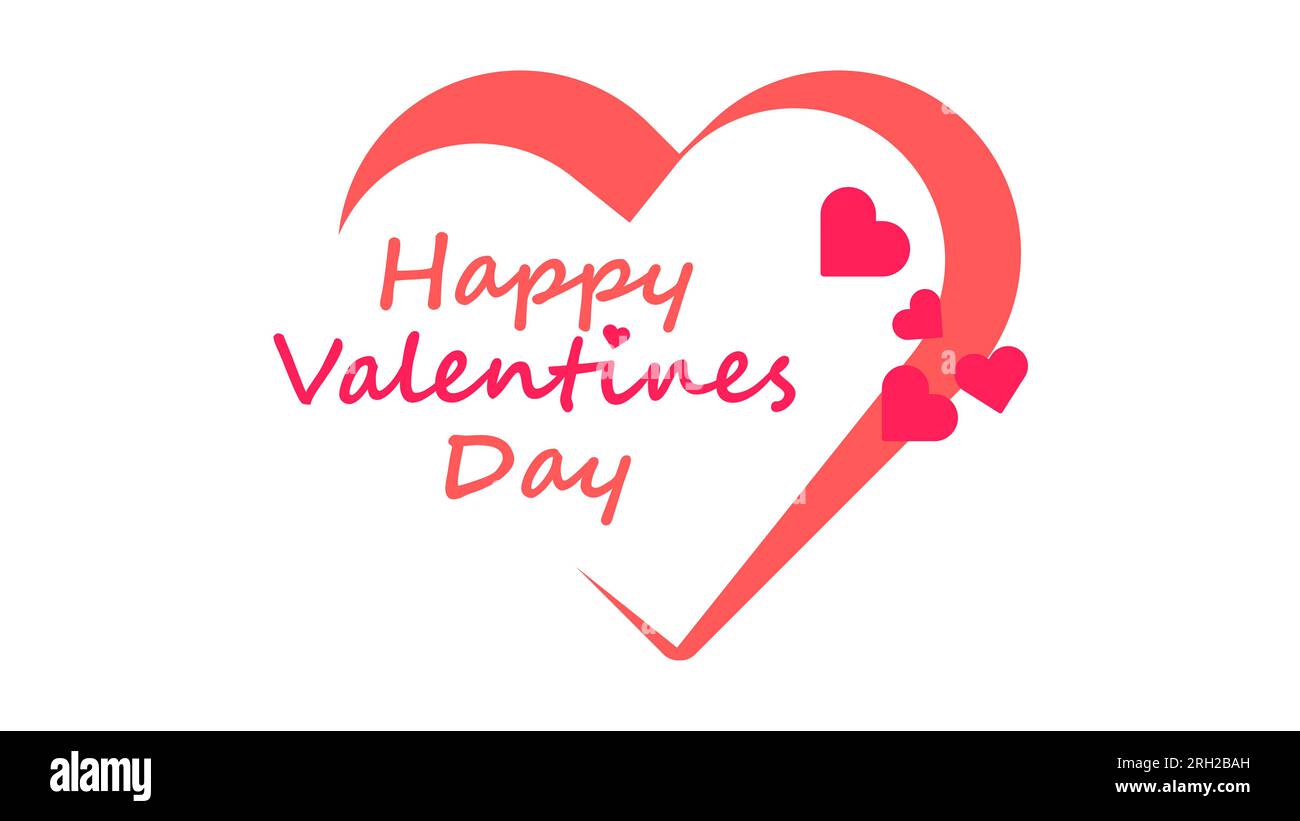Bonne Saint Valentin Vector, cette journée d'amour souhaite bonne Saint Valentin à votre bien-aimé. Illustration de Vecteur
