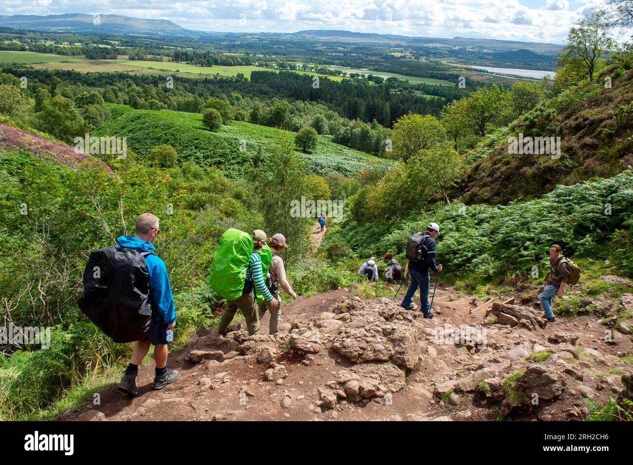 Vue depuis Conic Hill, Loch Lomond & Trossachs National Park, Stirling région Écosse Banque D'Images