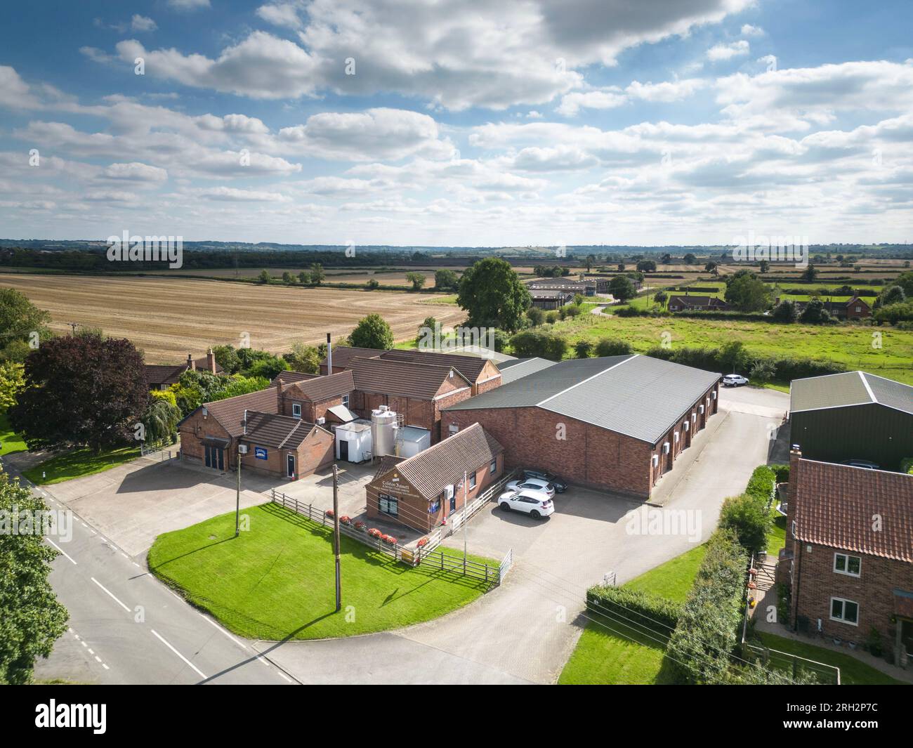 Colston Bassett & District Dairy Limited, Nottinghamshire Banque D'Images
