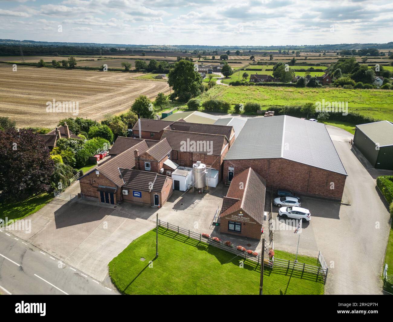 Colston Bassett & District Dairy Limited, Nottinghamshire Banque D'Images