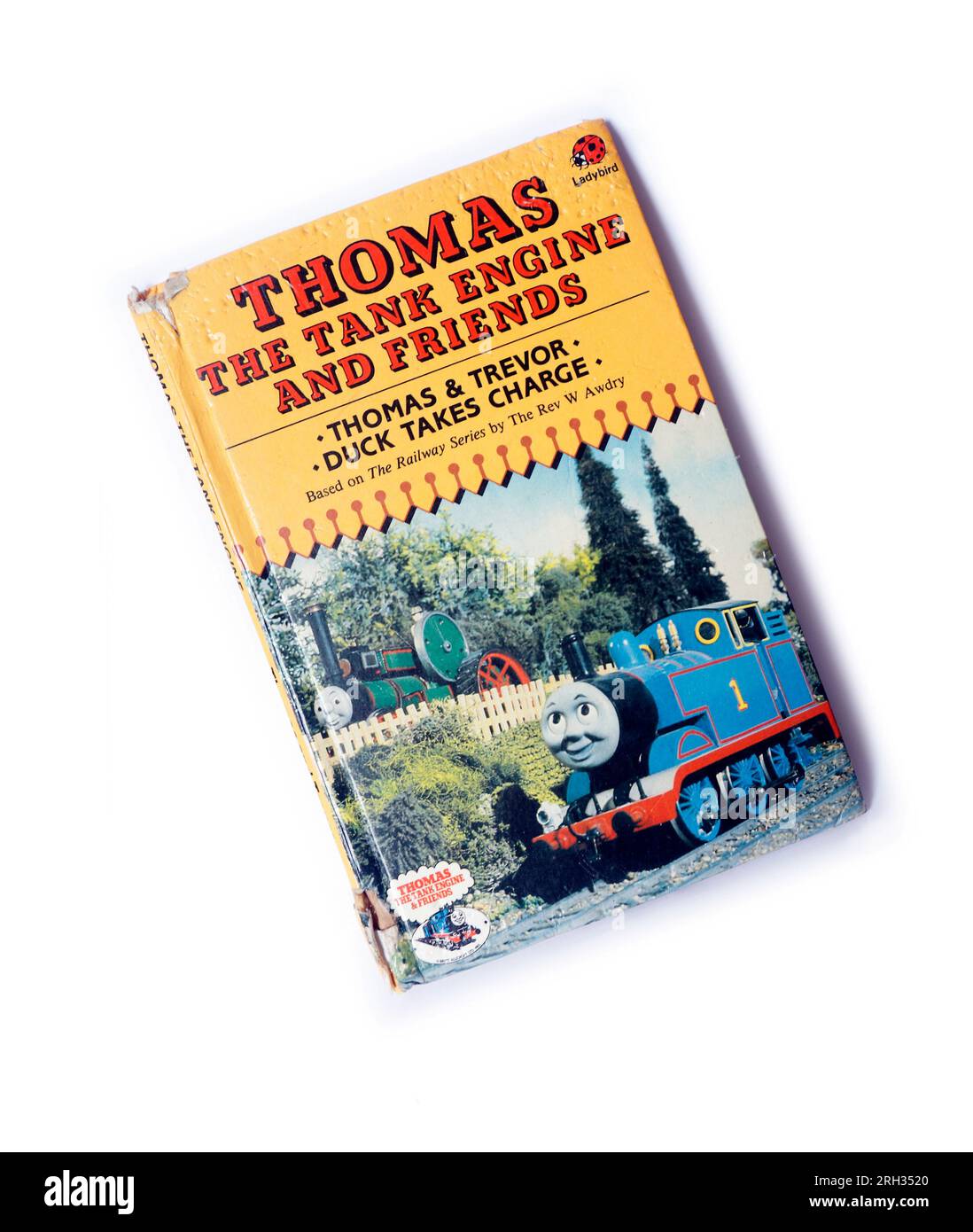 Thomas the Tank Engine, couverture du livre Ladybird. Livre, configuration Studio. Août 2023 Banque D'Images