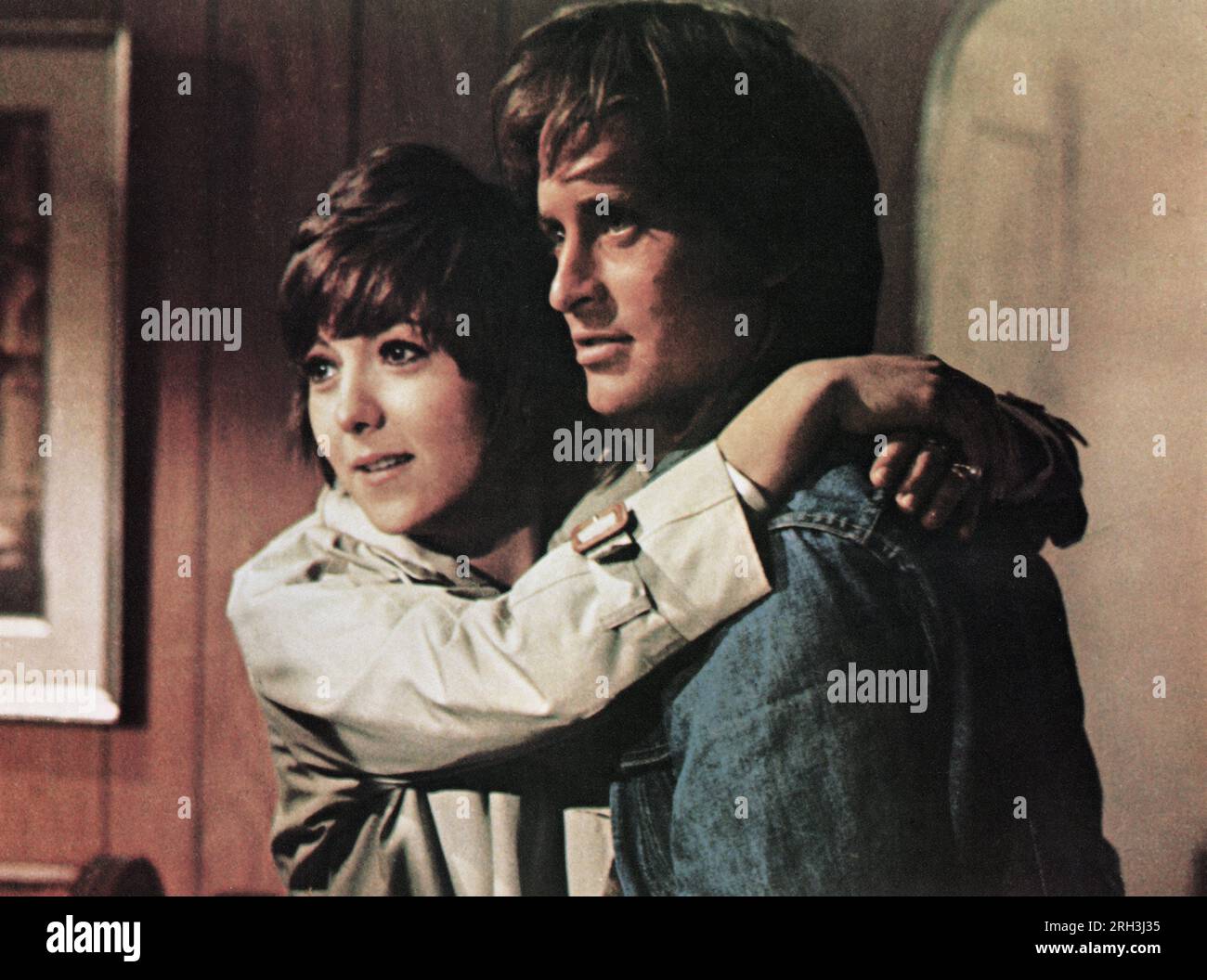 Brenda Vaccaro, Michael Douglas, sur le tournage du film, 'Summertree', Columbia Pictures, 1971 Banque D'Images