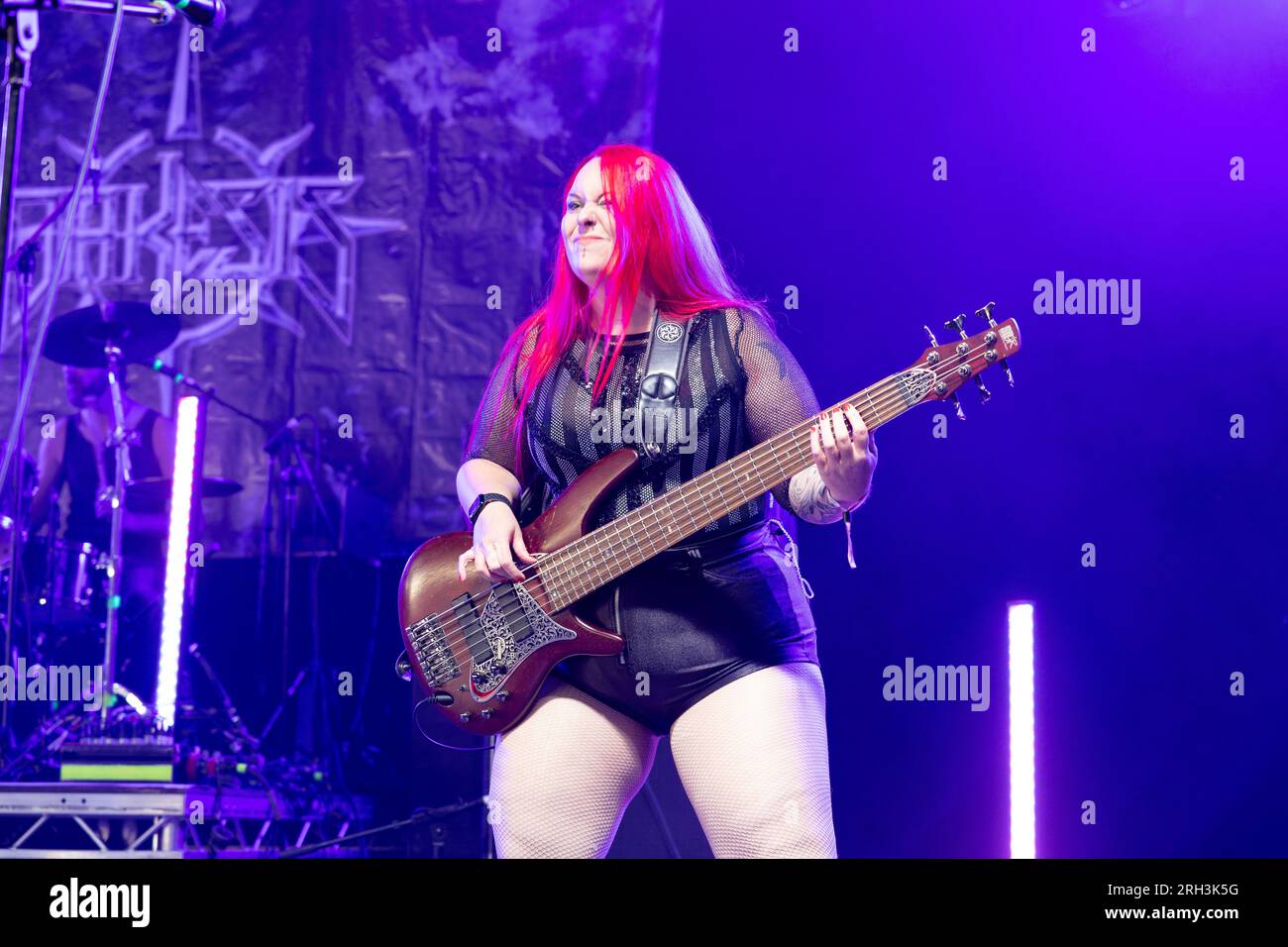 Birmingham, UK Band Dakesis, en concert au Bloodstock Open Air Festival, août 2023. Photo John Lambeth/Alamy Banque D'Images