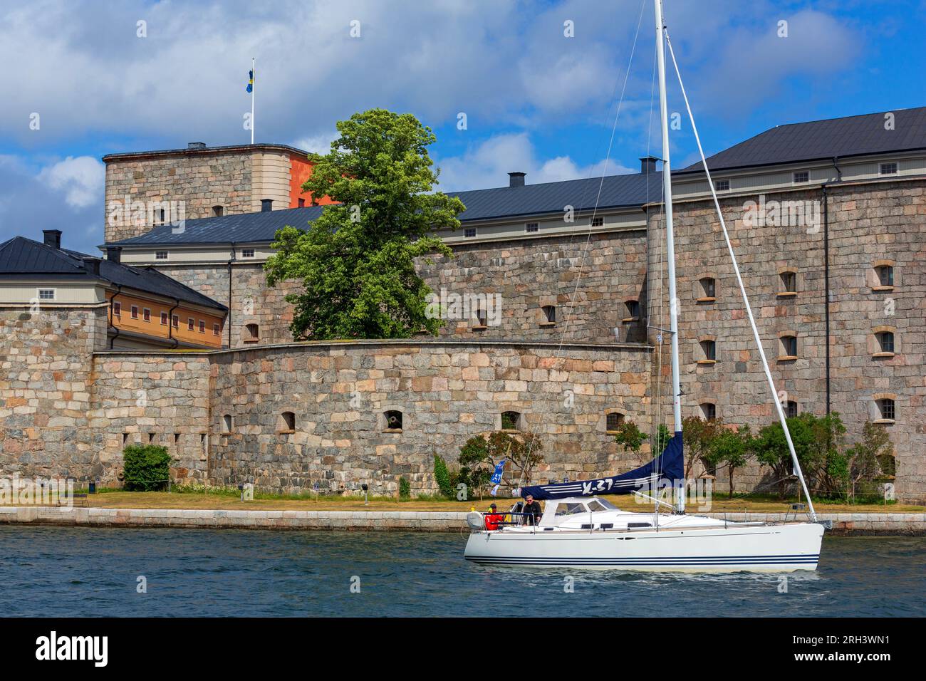 Citadelle, Vaxholm, archipel de Stockholm, Suède, Scandinavie Banque D'Images