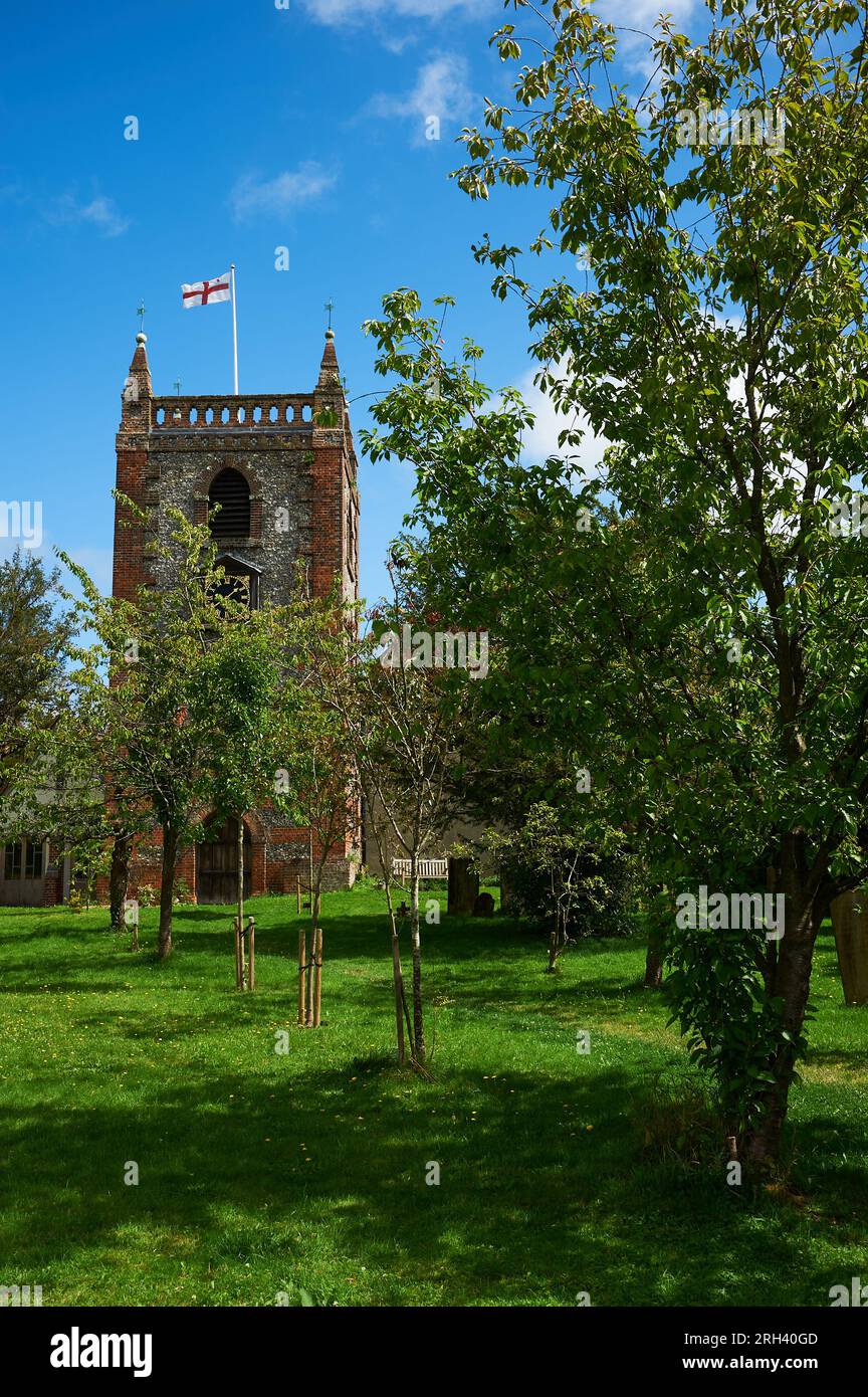 Église de village de St Pierre et St Paul dans le village Kent de Shoreham Banque D'Images