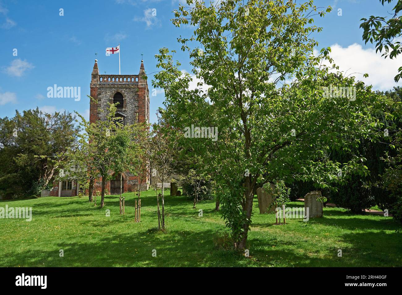Église de village de St Pierre et St Paul dans le village Kent de Shoreham Banque D'Images