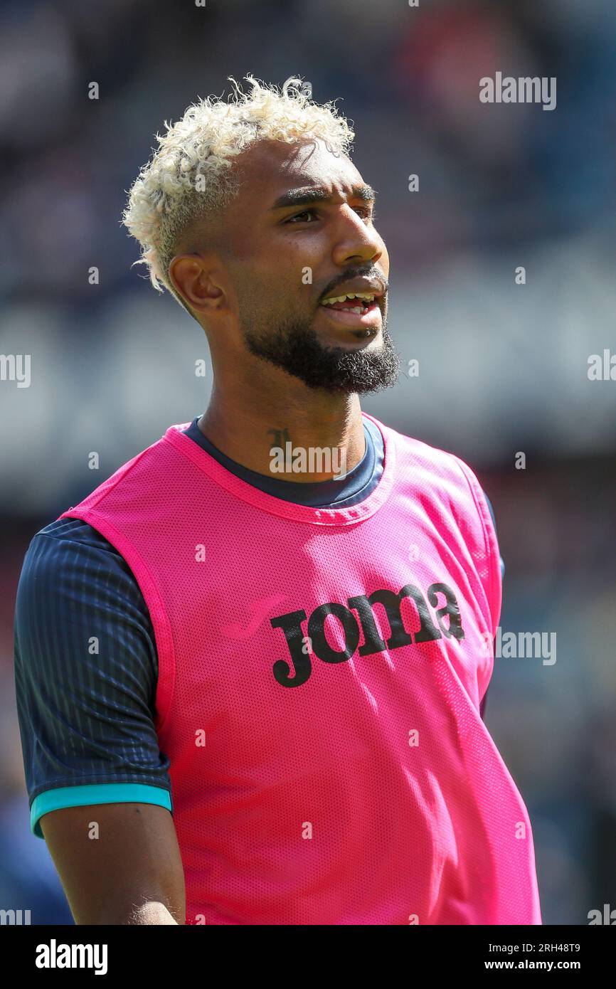 Luiyi de-lucas, défenseur, joue actuellement pour Livingston FC. Image prise lors d'une séance de formation. Banque D'Images