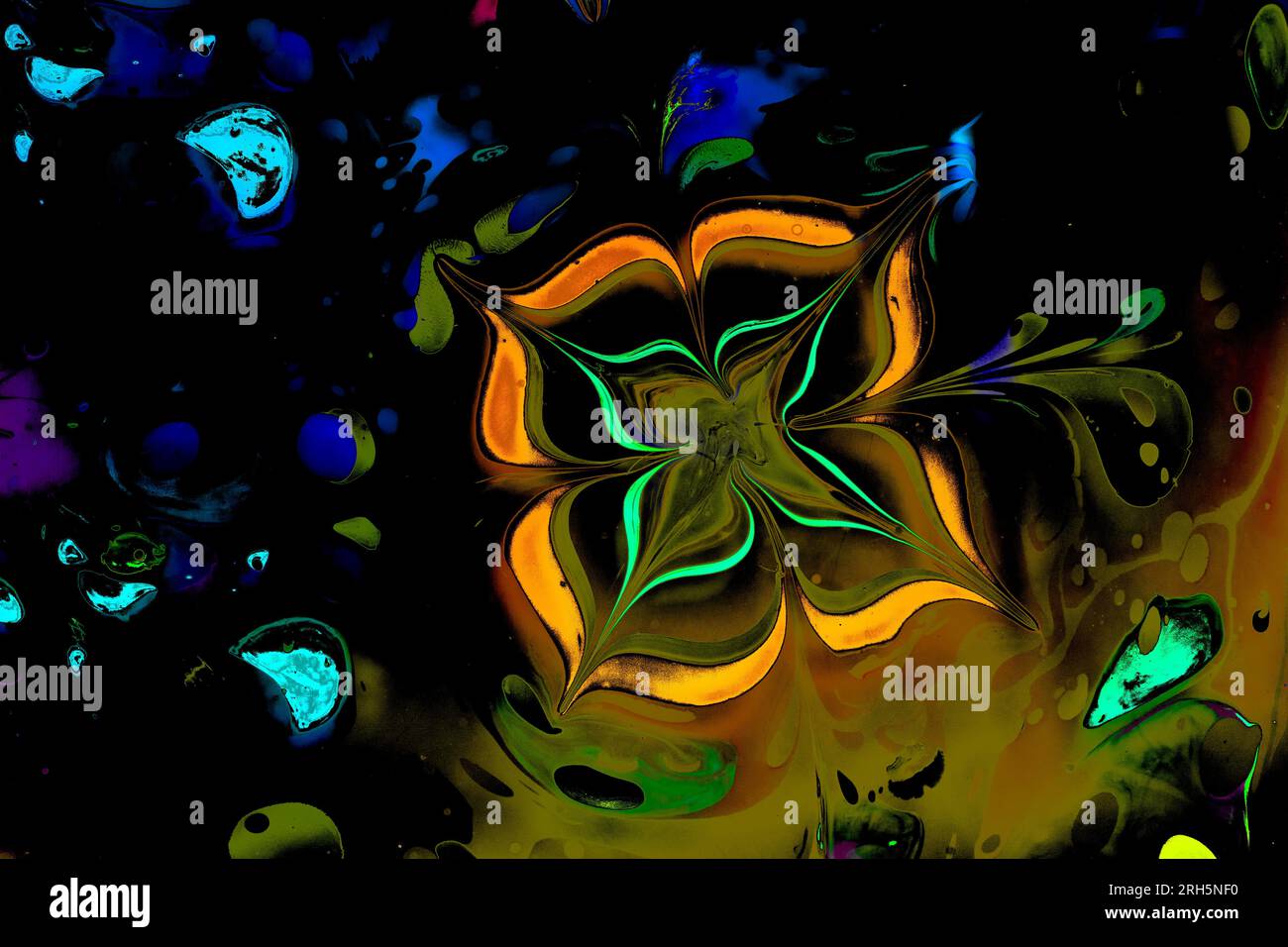 Motifs de peinture colorés comme texture d'arrière-plan de l'art abstrait Banque D'Images