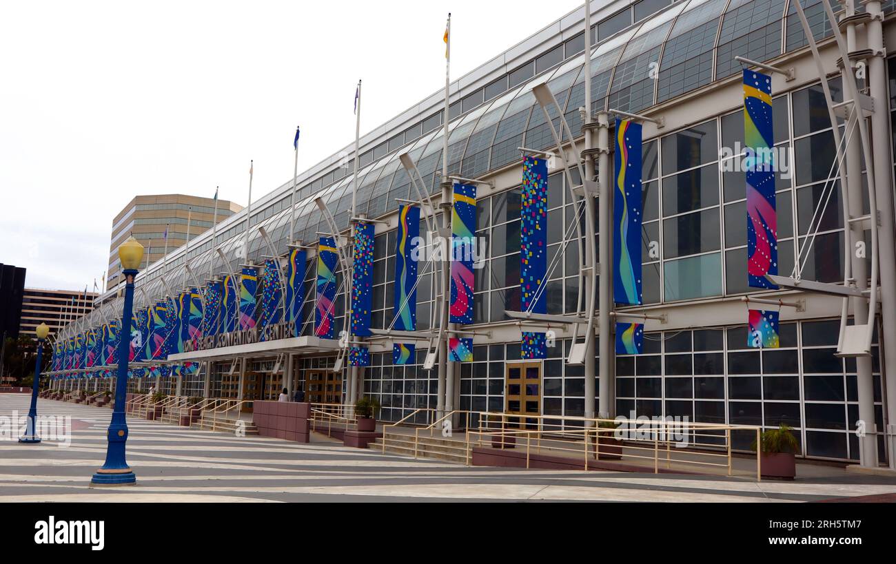 Long Beach, Californie : Centre de congrès de long Beach au 300 E Ocean Blvd, long Beach Banque D'Images