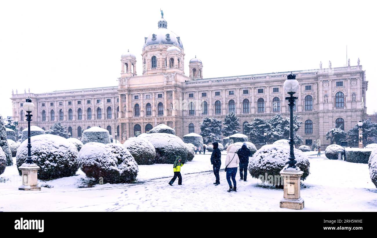 Musée d'histoire naturelle de Vienne (Naturhistorisches Museum de Wien) Banque D'Images