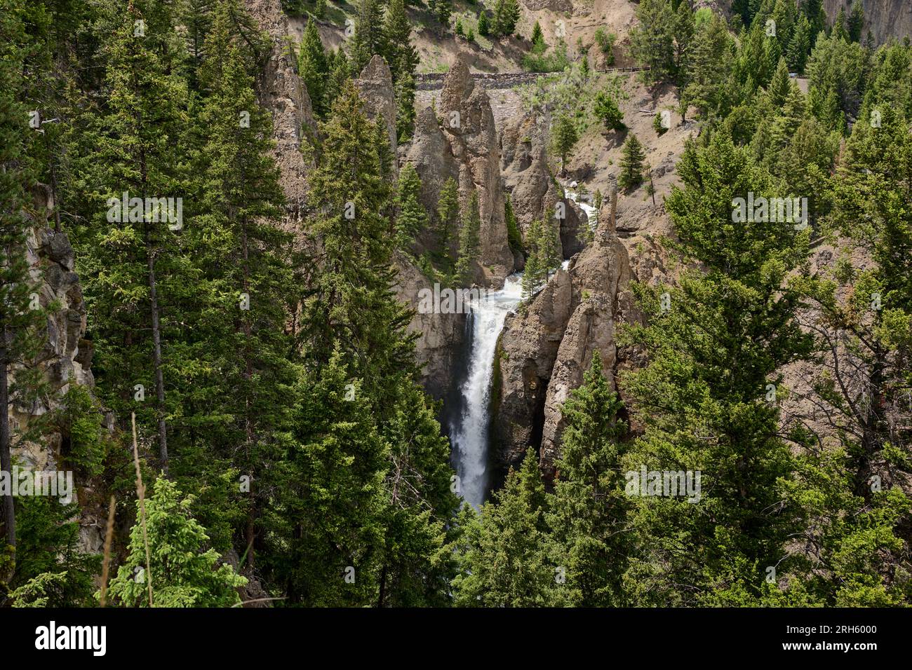 Tower Fall, Yellowstone-Nationalpark, Wyoming, Vereinigte Staaten von Amerika | Tower Fall, Yellowstone National Park, Wyoming, États-Unis d'Ameri Banque D'Images