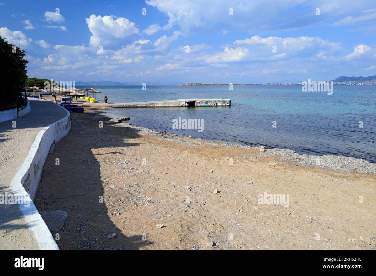 Hellenic Seaways Aero 2, Megaloxori, Agistri, Iles Saroniques, Grèce. Banque D'Images