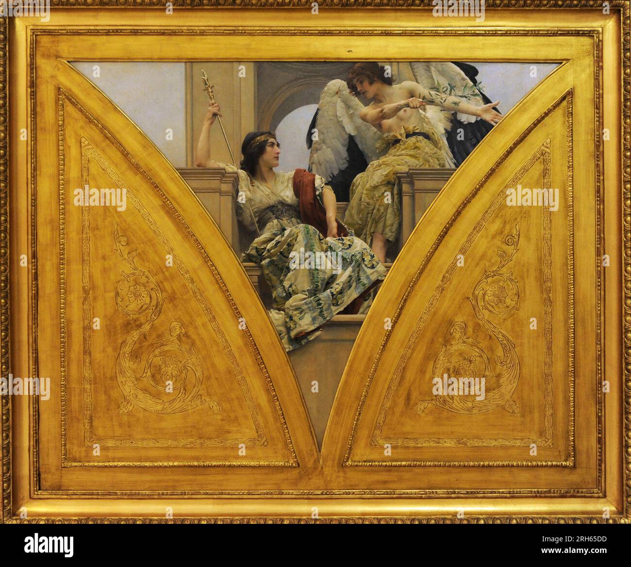 Vojtech Hynais (1854-1925) Peintre tchèque. Puissance et progrès (conception de décoration pour le Panthéon du Musée National), 1899. Galerie nationale, Prague, République tchèque. Banque D'Images