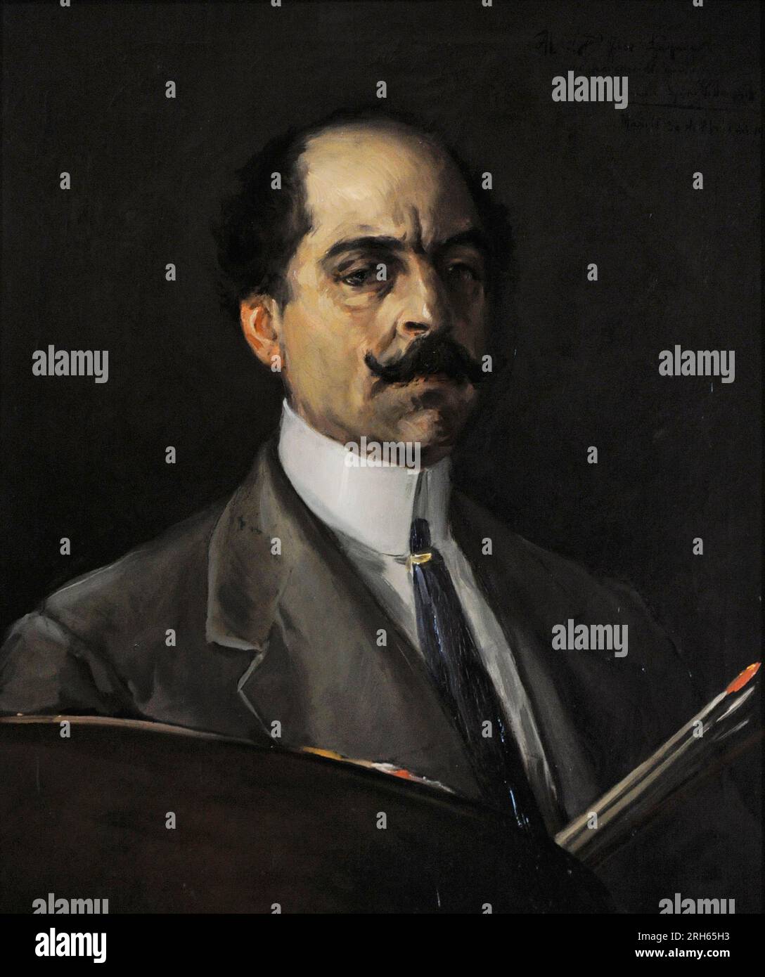 Eugenio Lucas Villaamil (1858-1918) Peintre espagnol. Autoportrait, 1910. Musée Lazaro Galdiano, Madrid, Espagne. Banque D'Images