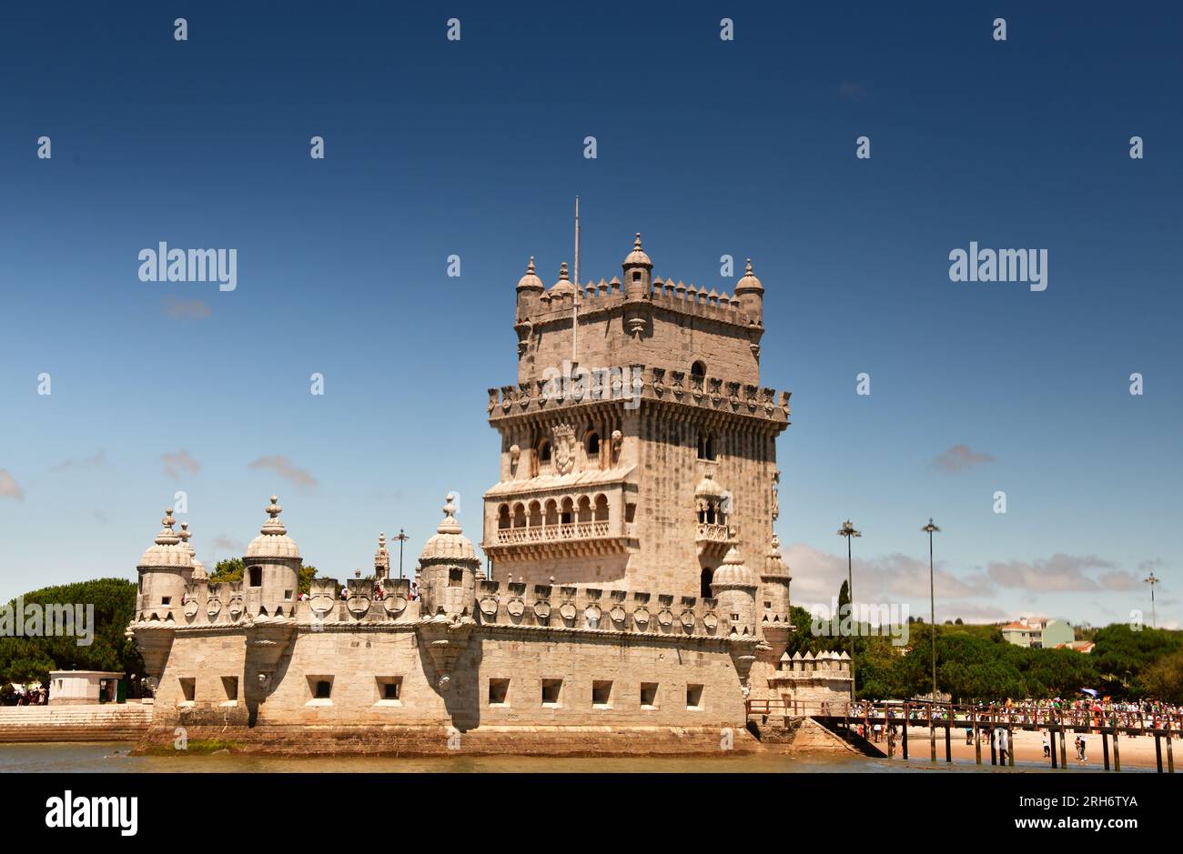 La Tour de Belém à Lisbonne, Portugal Banque D'Images