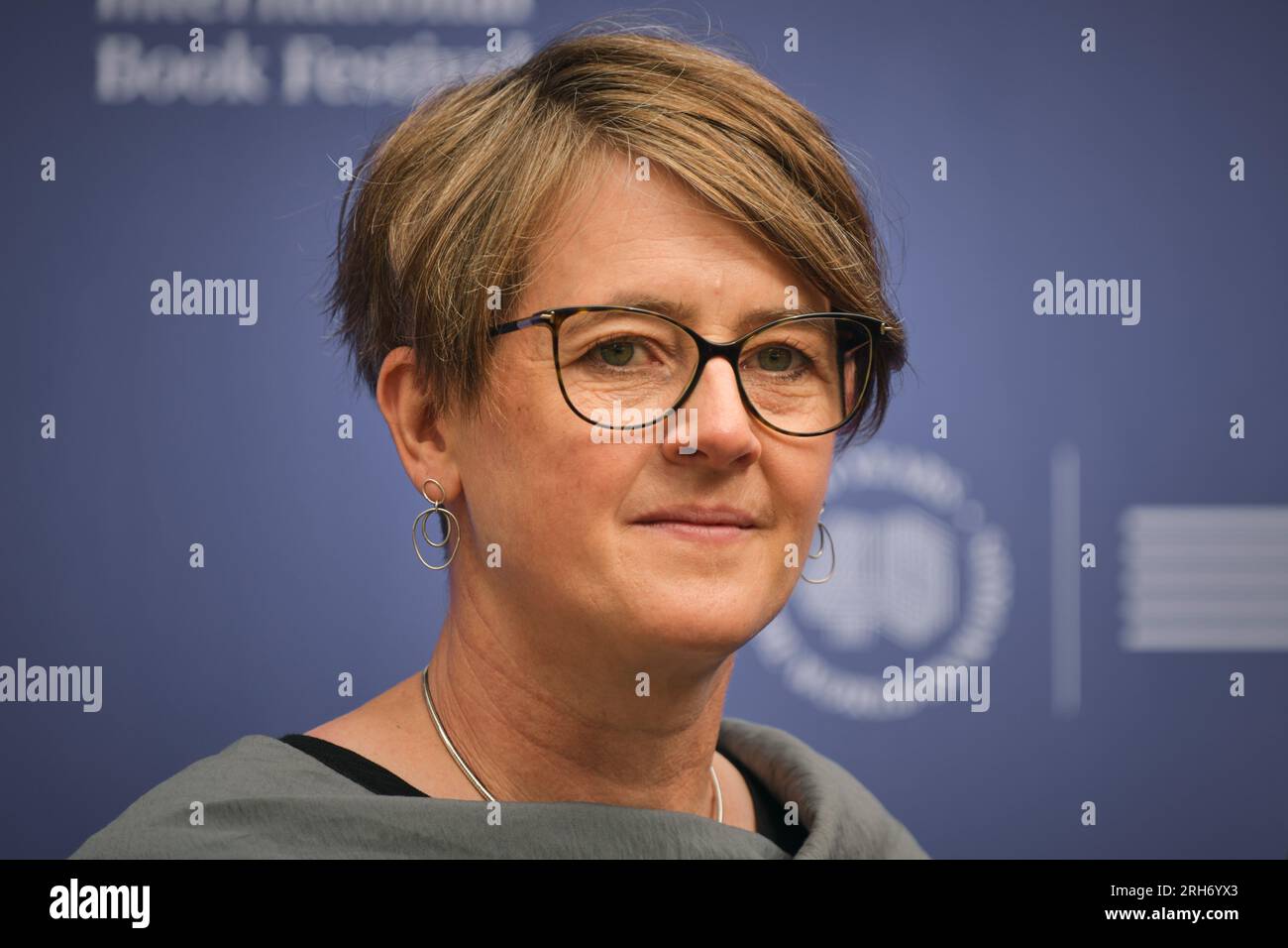 Édimbourg Écosse, Royaume-Uni 14 août 2023. Karine Polwart au Festival international du livre d'Édimbourg. crédit sst/alamy live news Banque D'Images