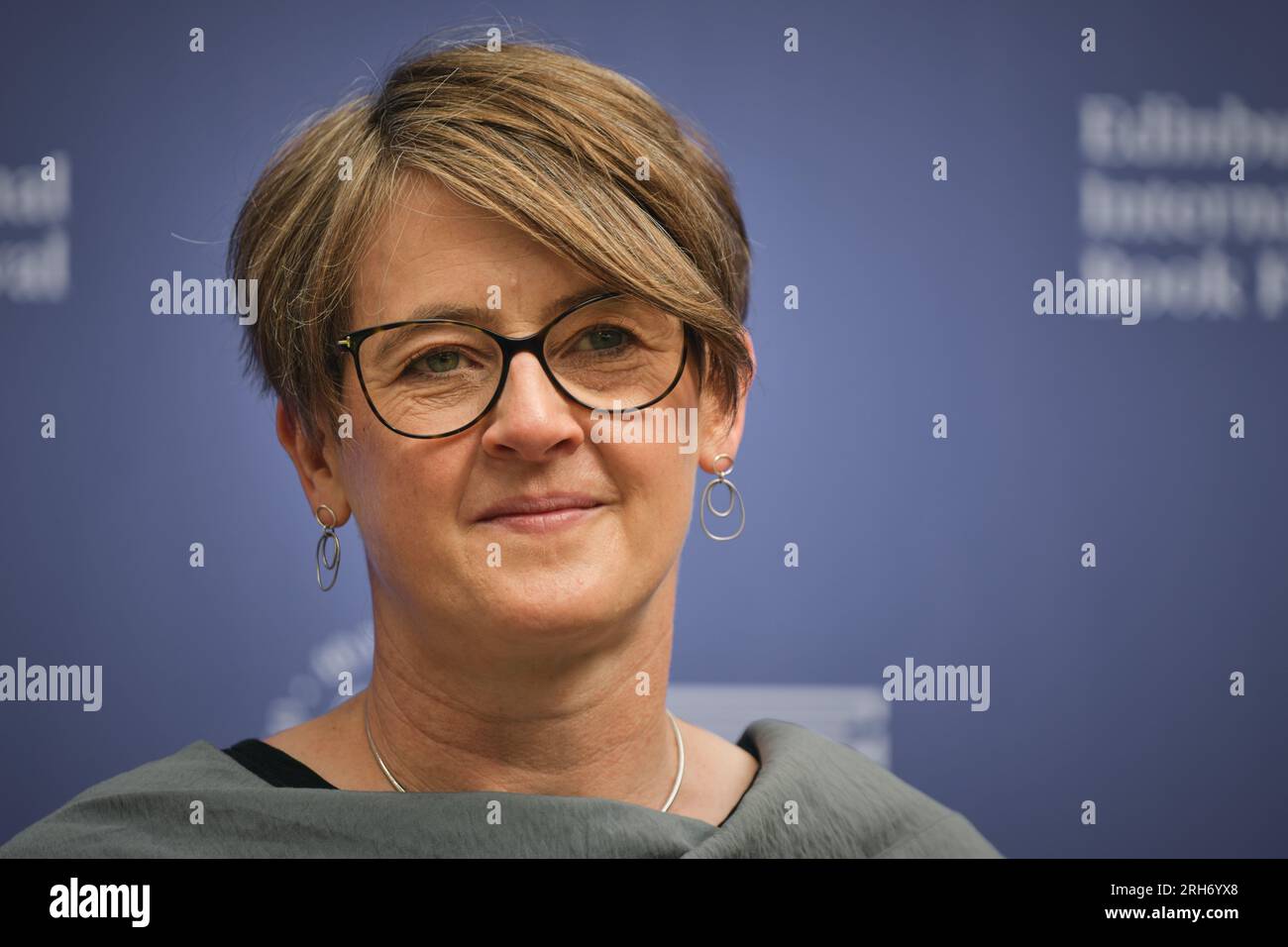 Édimbourg Écosse, Royaume-Uni 14 août 2023. Karine Polwart au Festival international du livre d'Édimbourg. crédit sst/alamy live news Banque D'Images