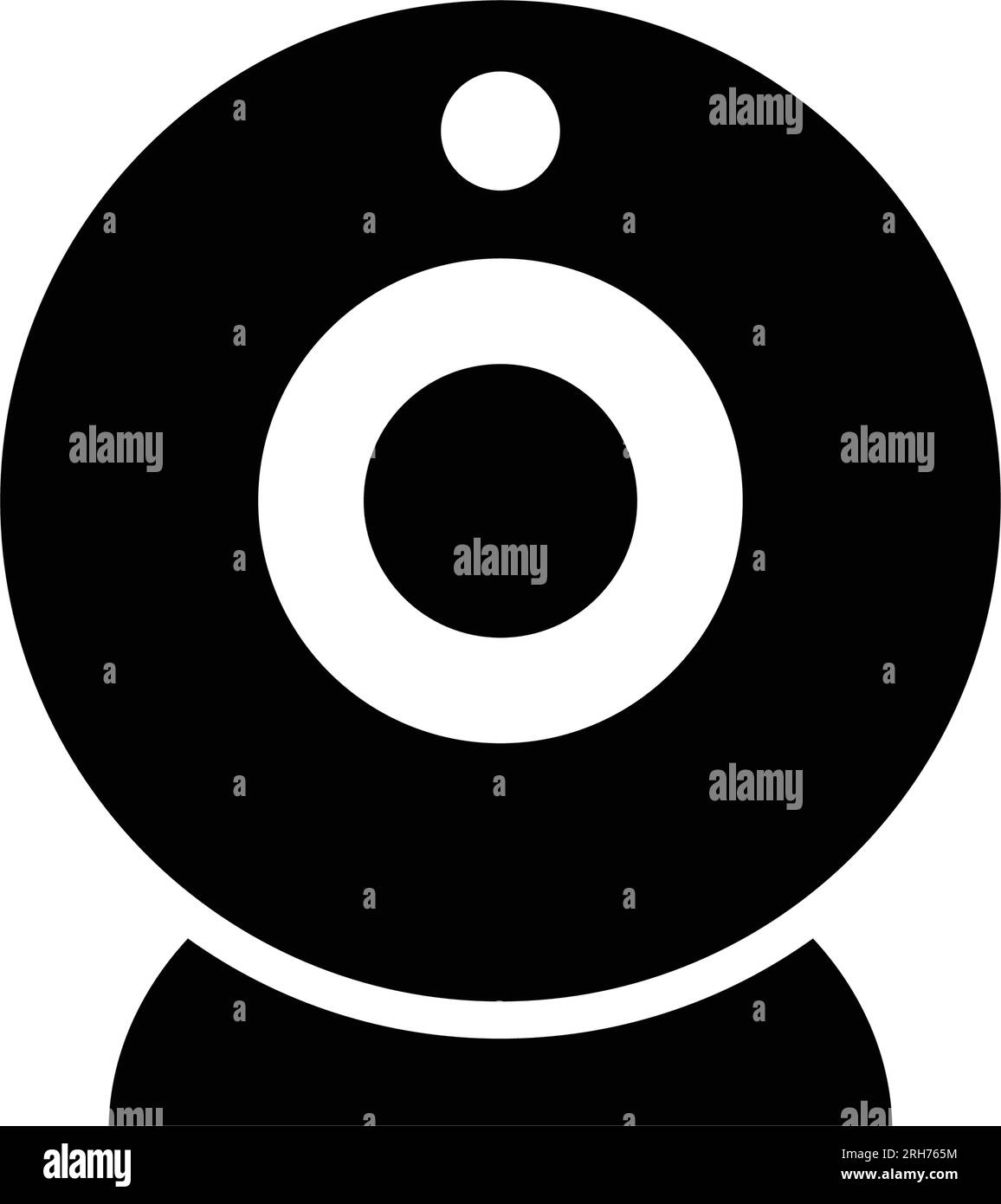 Icône de webcam simple Illustration de Vecteur