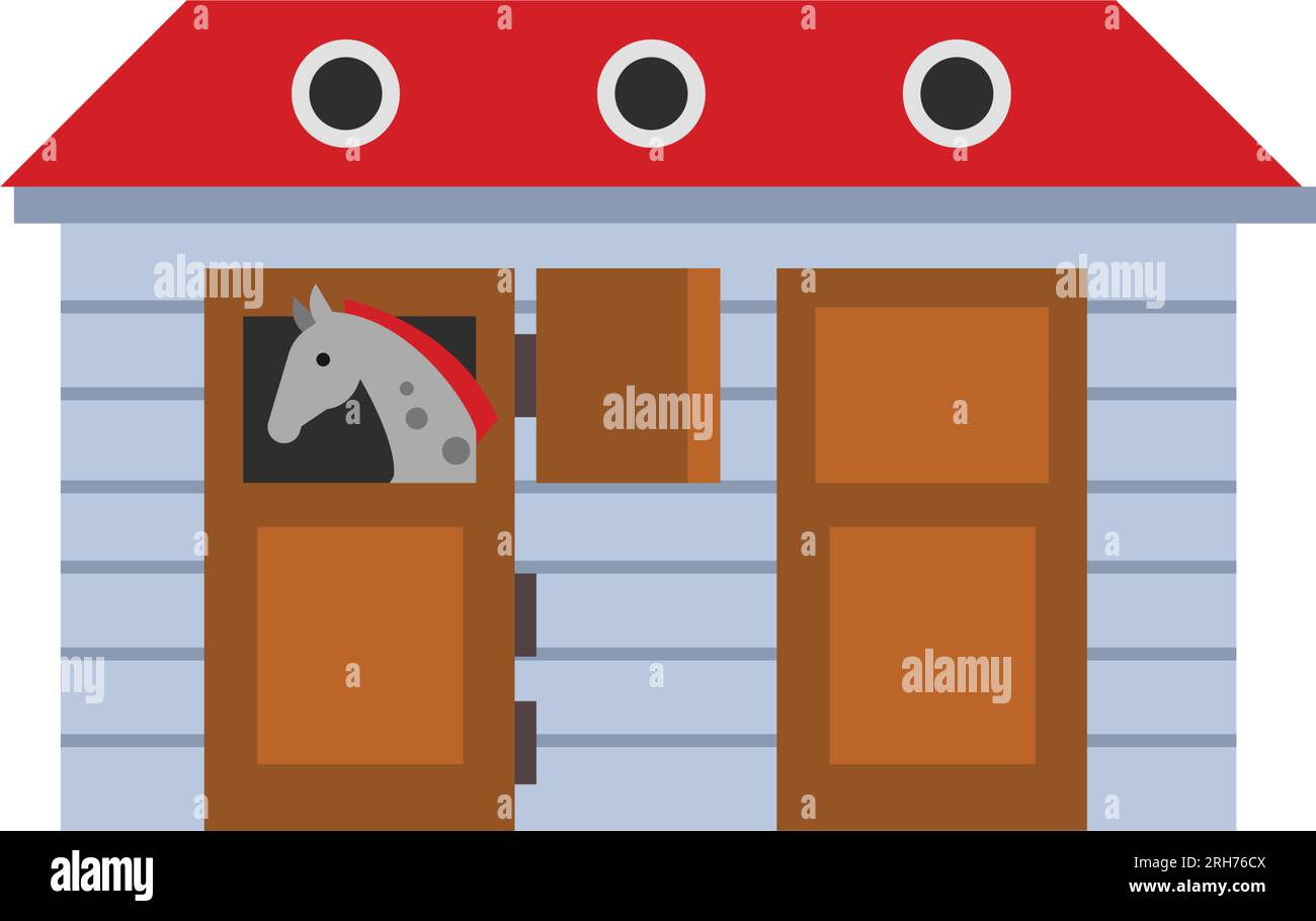 Icône d'écurie Illustration de Vecteur