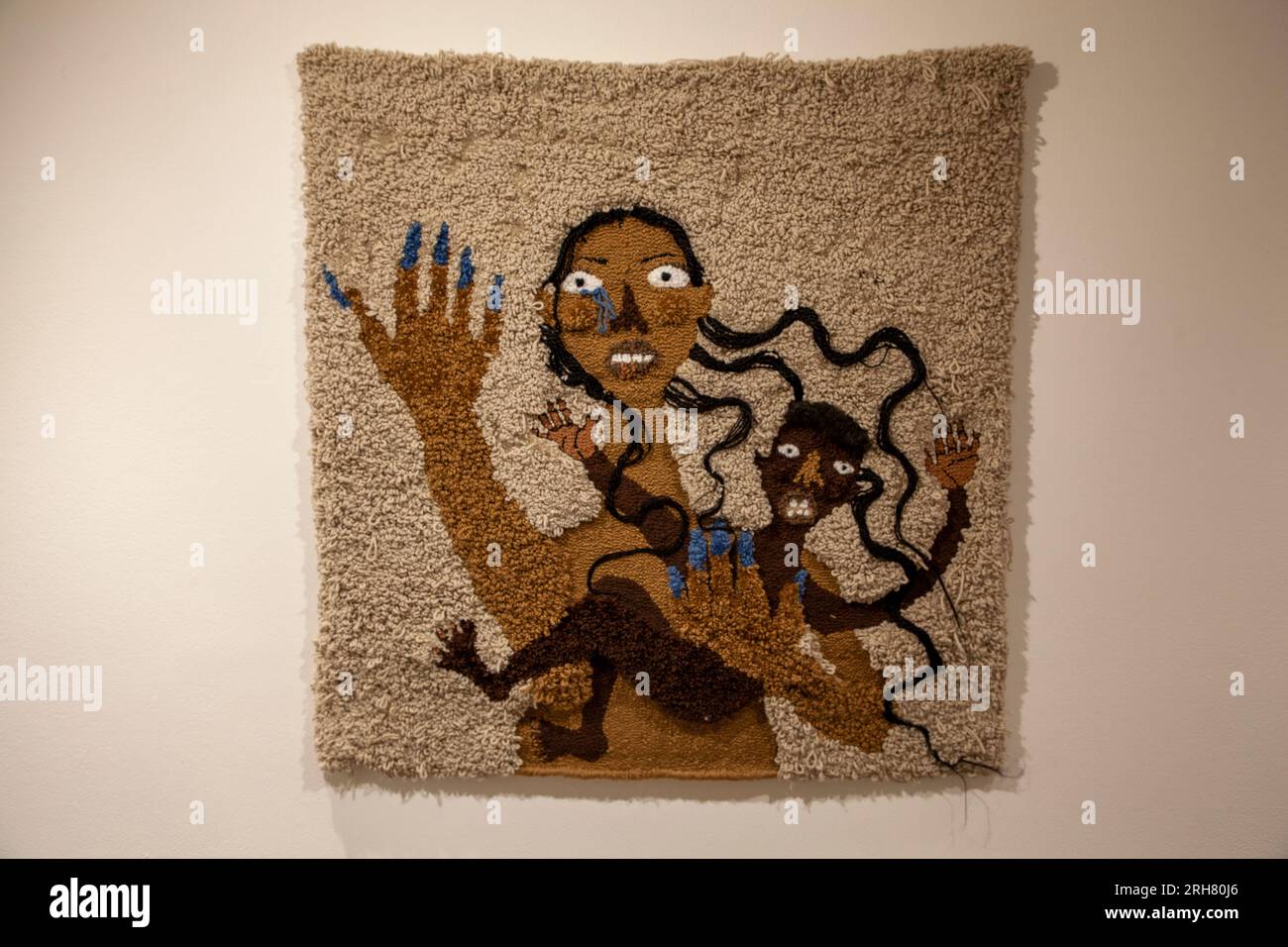 Anya Paintsil, God will puni HIM (2021) exposée lors de discussions : « respirer des histoires dans les matériaux » à Arnolfini à Bristol Banque D'Images