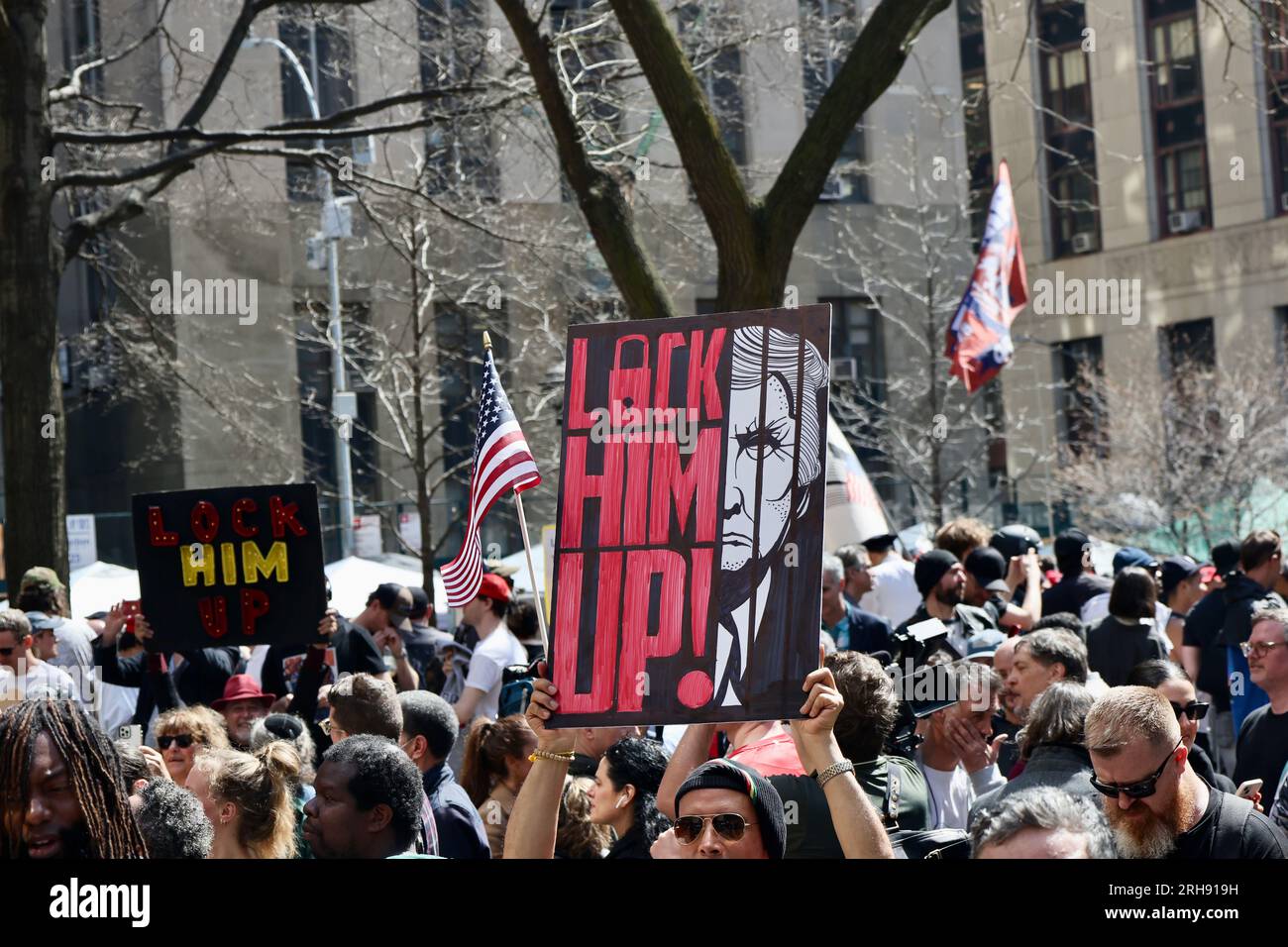 Manifestation anti-Trump NYC 4/4/23 #1 Banque D'Images