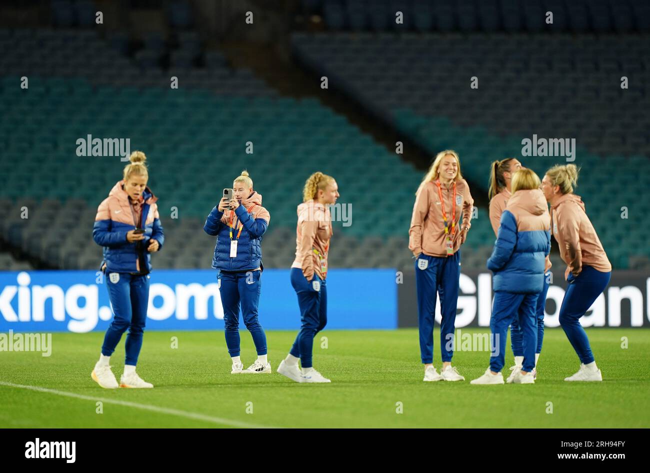 Lors de la conférence de presse au Stadium Australia, Sydney. Date de la photo : mardi 15 août 2023. Banque D'Images