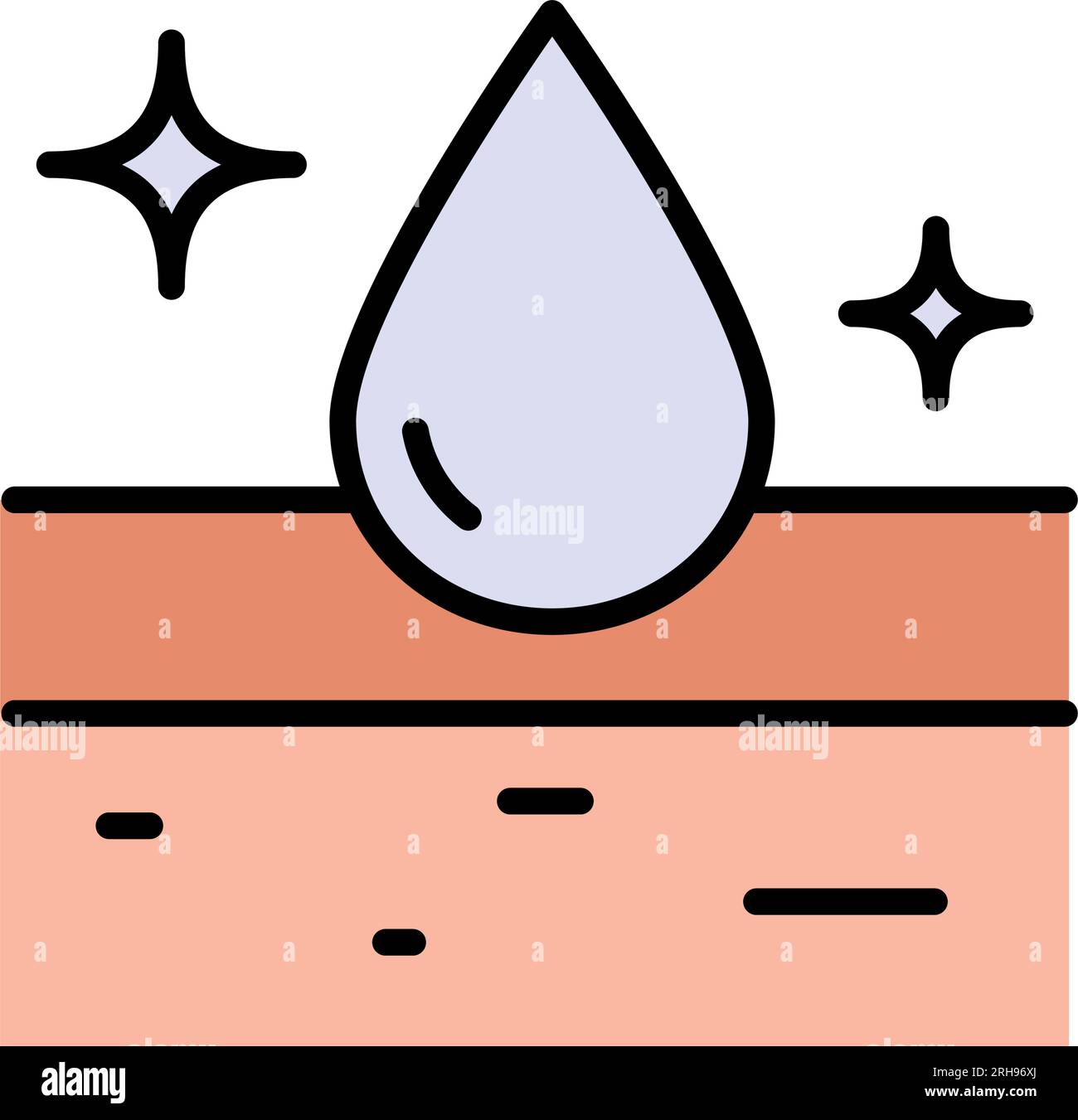 Soin de la peau de masque de visage, soin de spa. Cosmétologie, médecine et santé. Illustration vectorielle dans le style de contour. Illustration de Vecteur