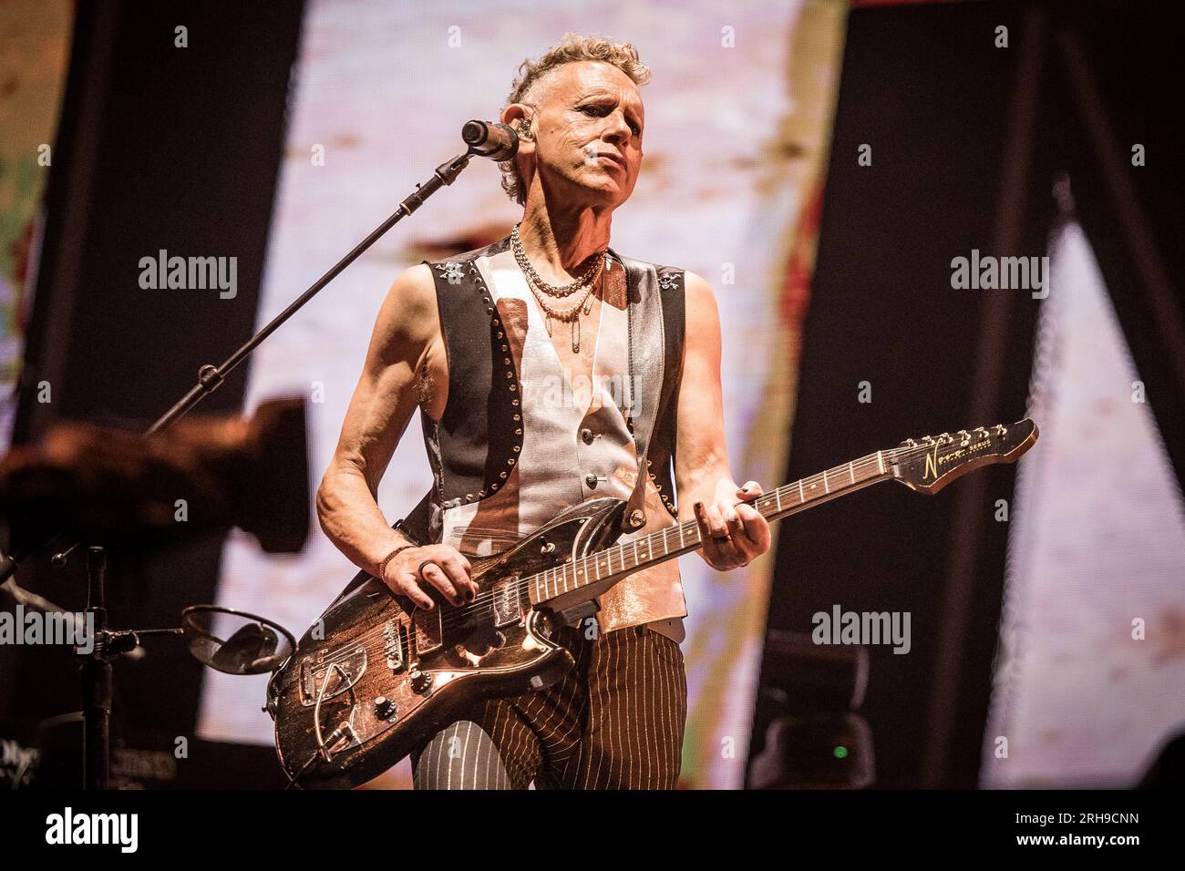 Martin Gore de Depeche mode se produisant en Norvège en août 2023 Banque D'Images