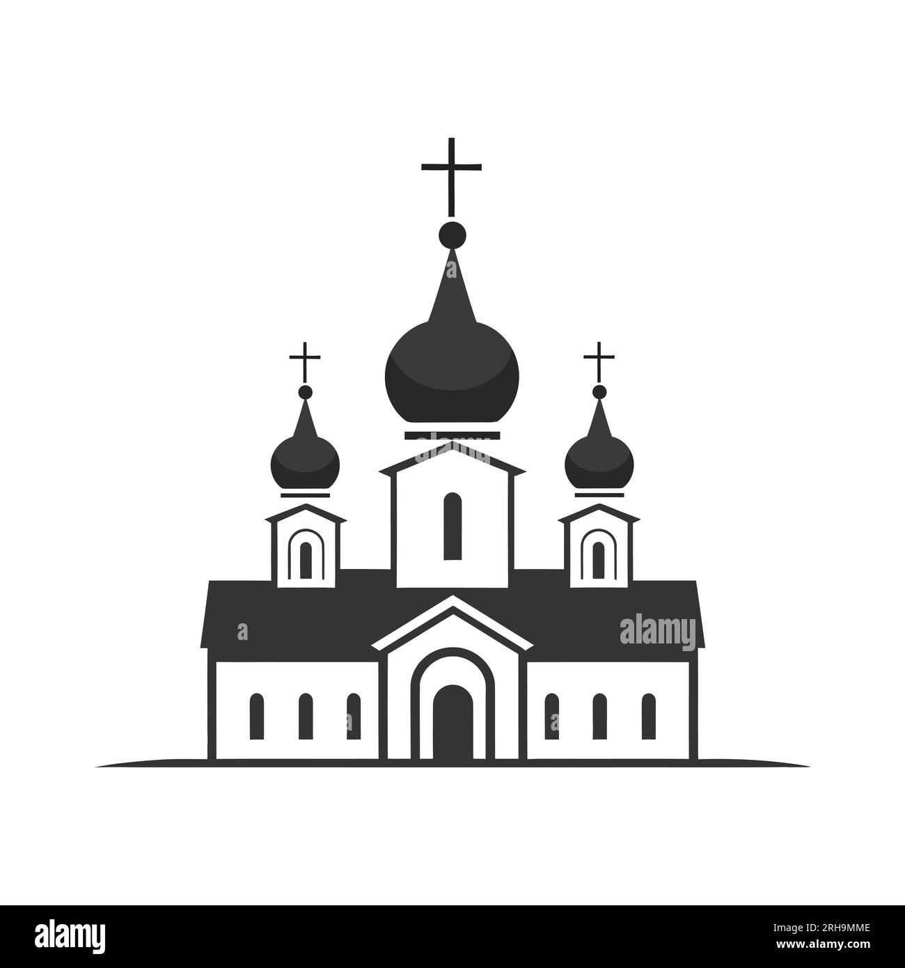 logo de l'église dans le style plat isolé sur fond blanc. Illustration vectorielle Illustration de Vecteur